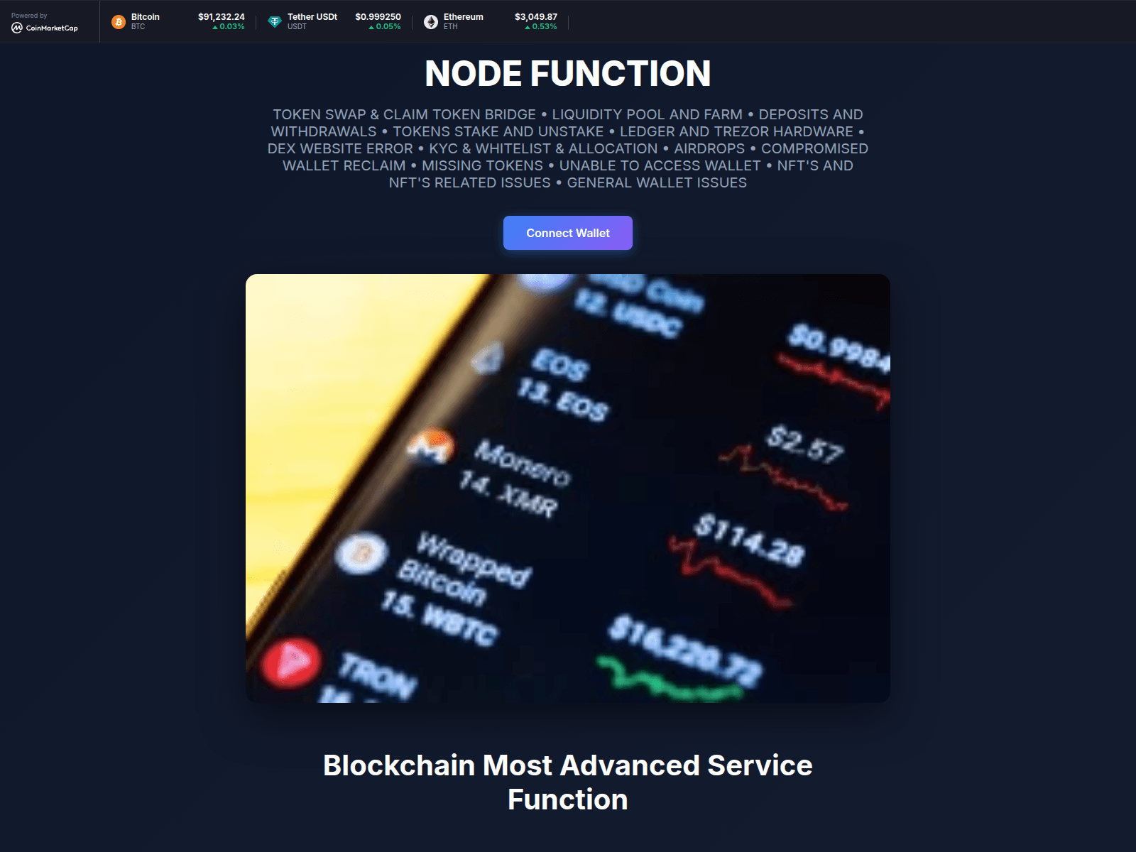 Screenshot of servicefixnode.co