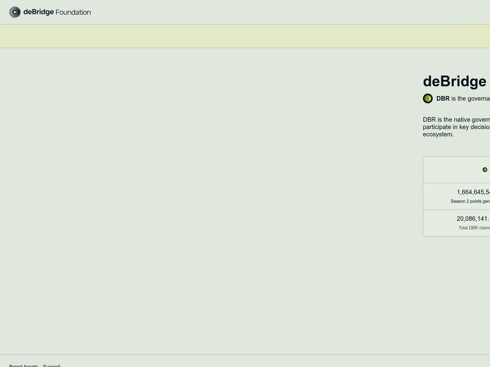 Screenshot of debridge-foundation.app