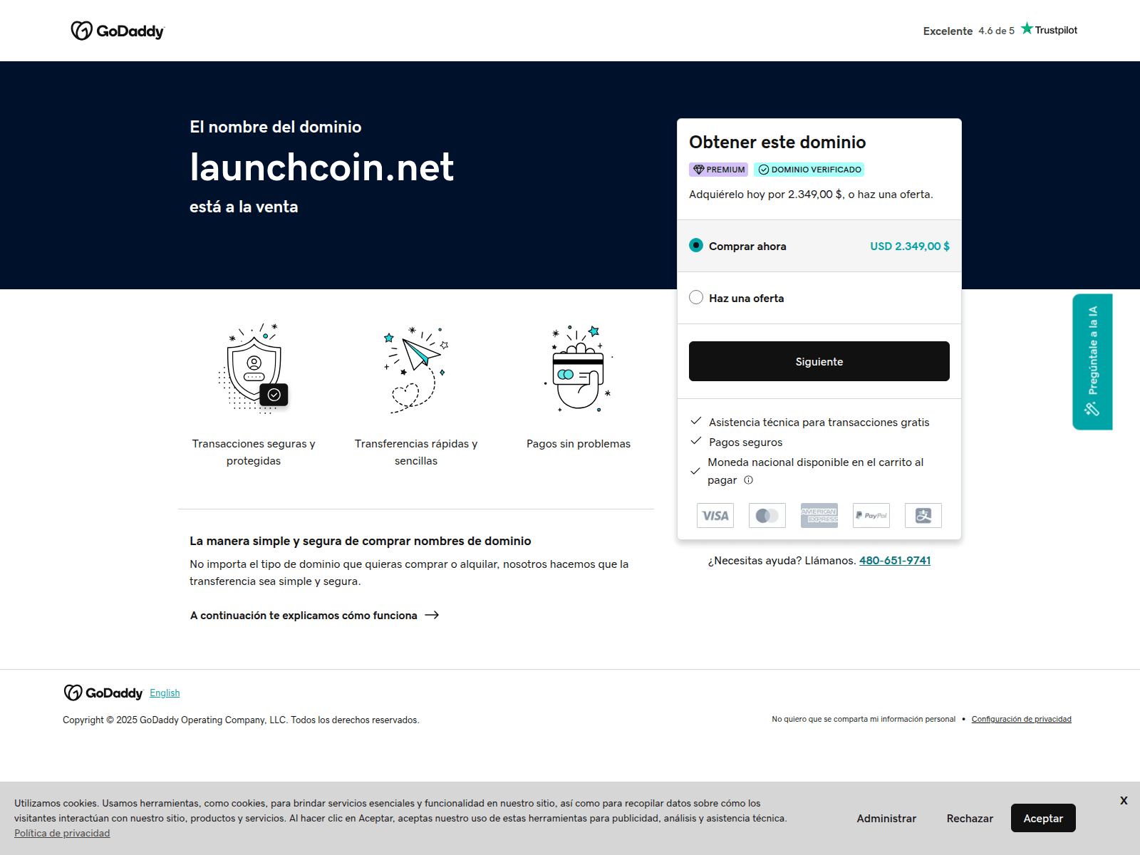 Screenshot of launchcoin.net