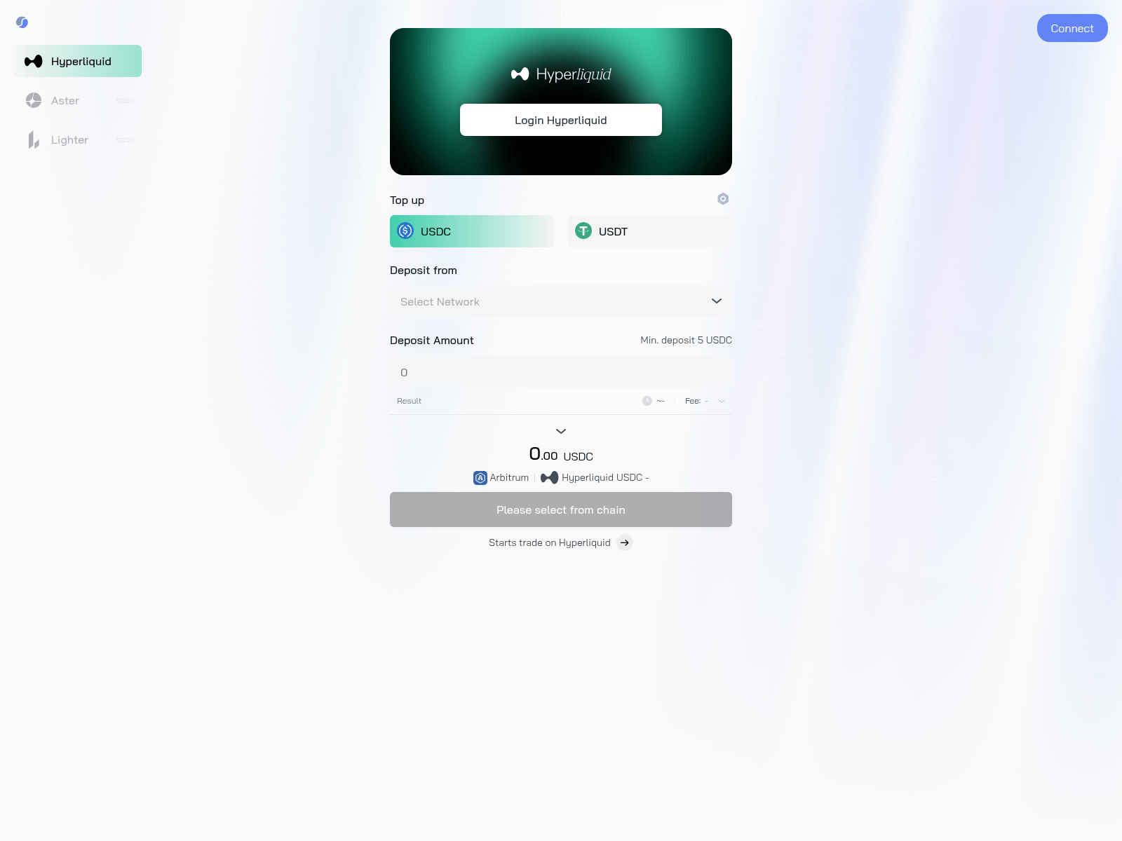 Screenshot of hyperliquid-deposit.pages.dev