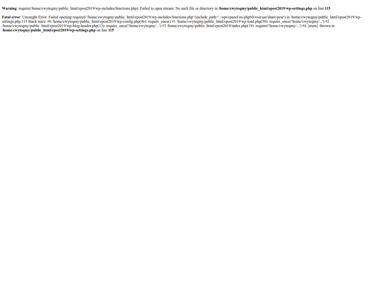 Screenshot of epostcaribbean.cwy.teq.mybluehost.me