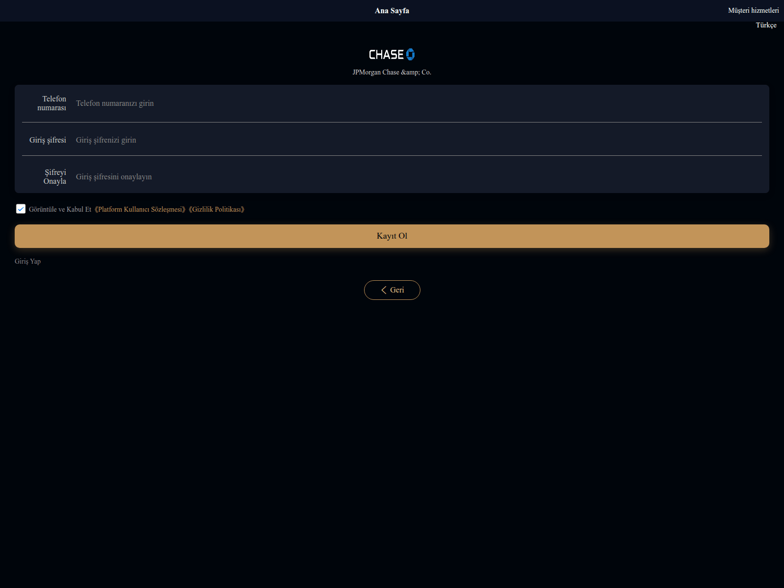 Screenshot of chase998.club