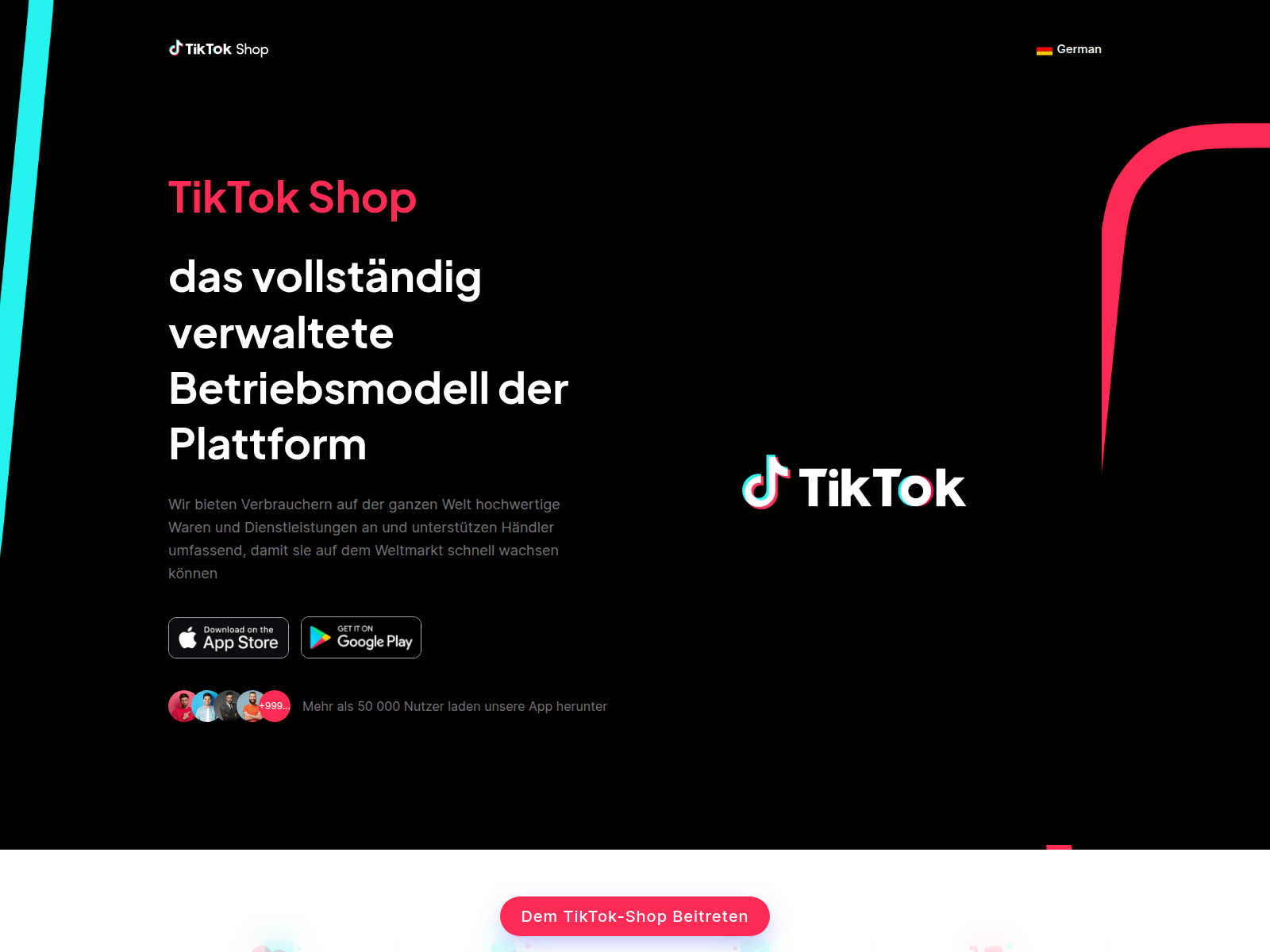 Screenshot of appdown.tiktokshop.cm