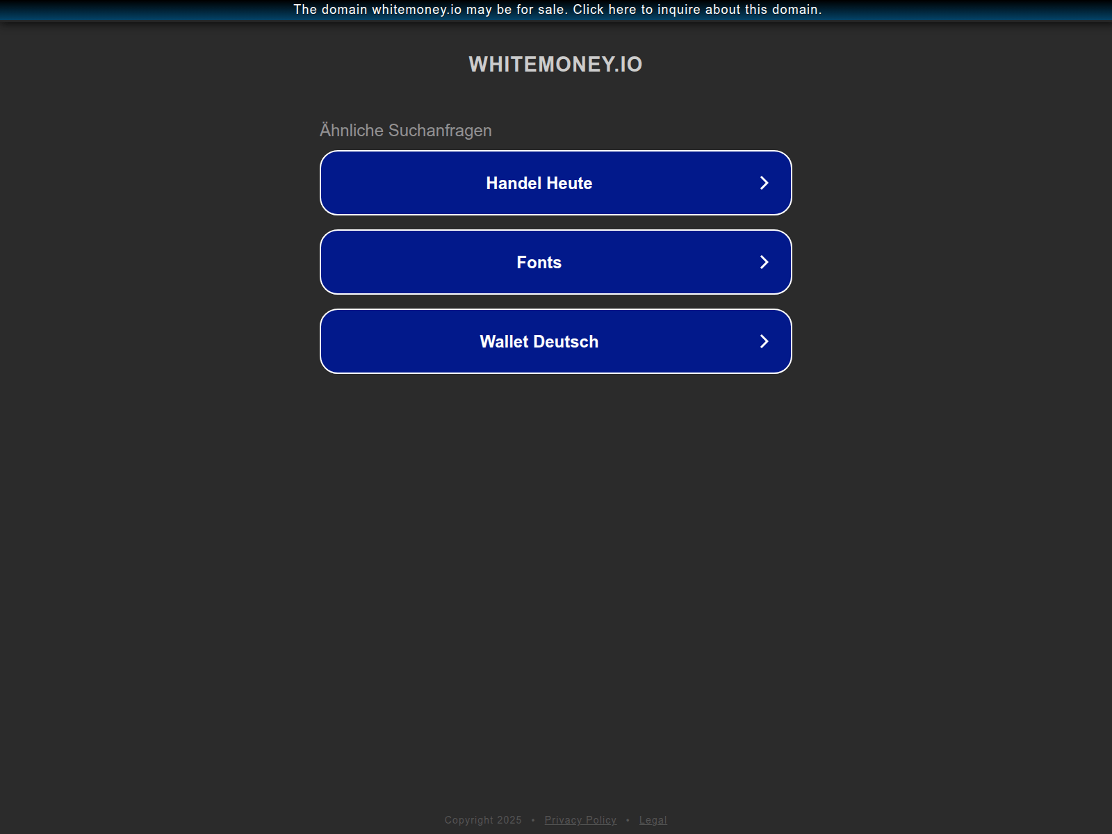 Screenshot of whitemoney.io