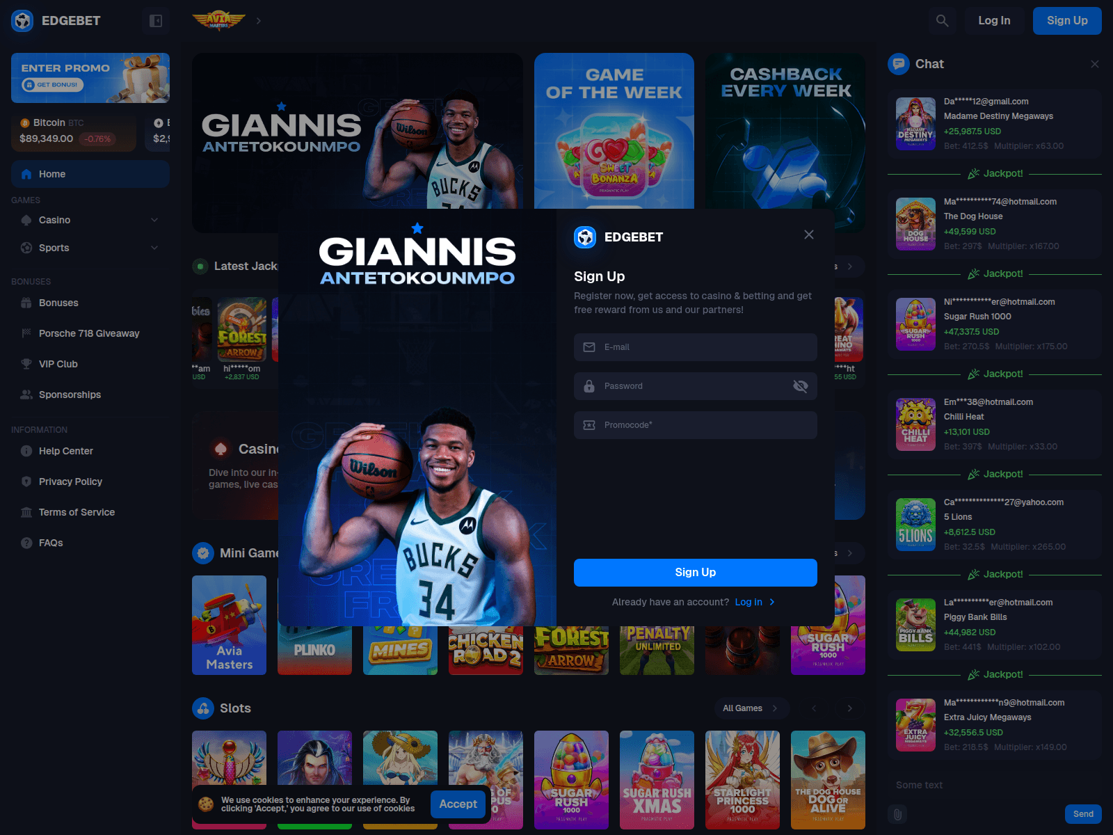 Screenshot of edgebet.pro