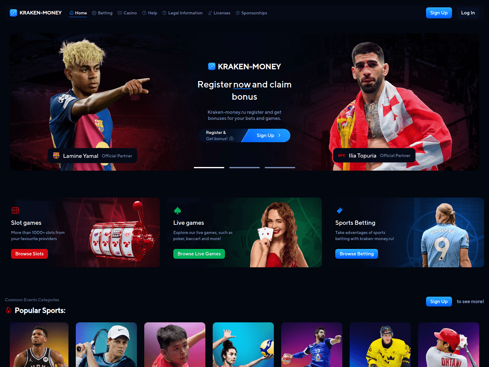 Screenshot of kraken-money.ru