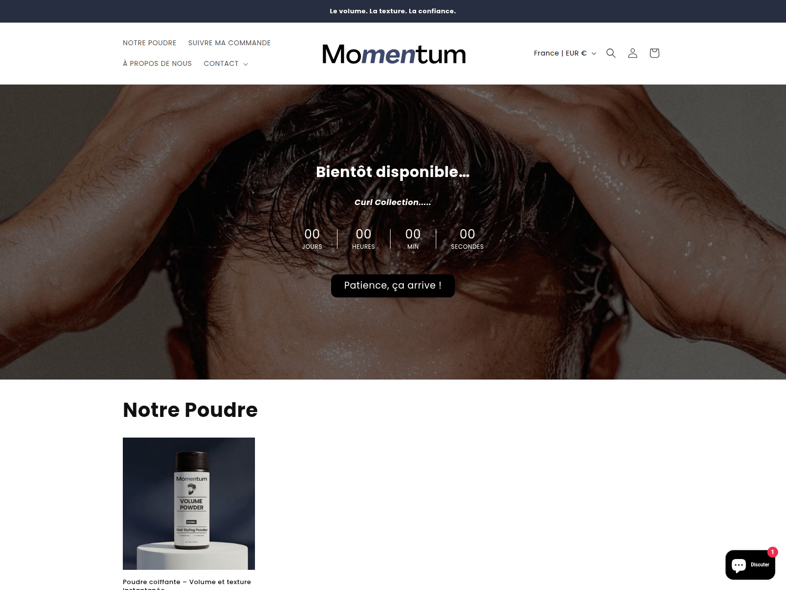 Screenshot of get-momentum.fr
