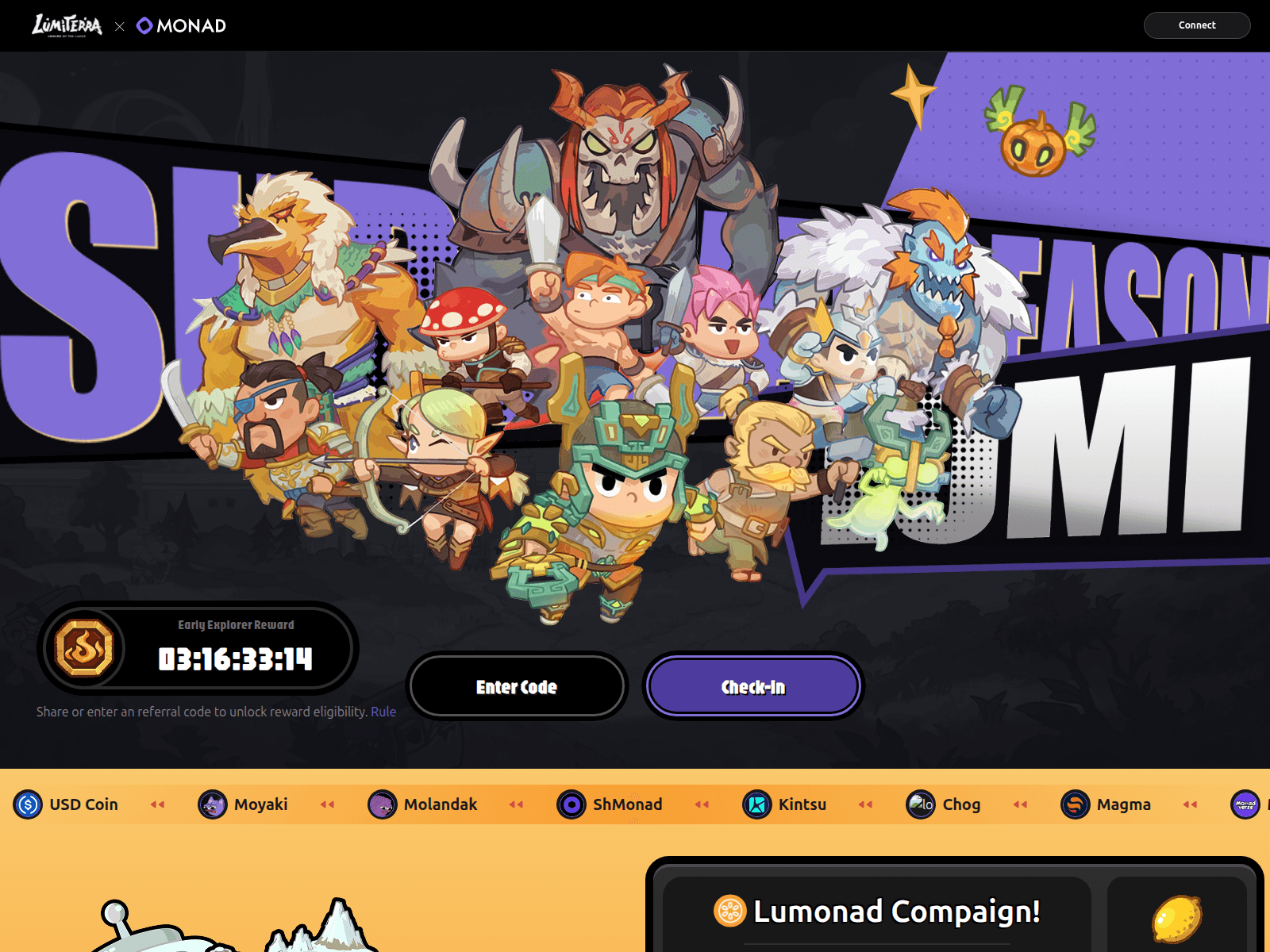Screenshot of gmonad.lumiterra.net