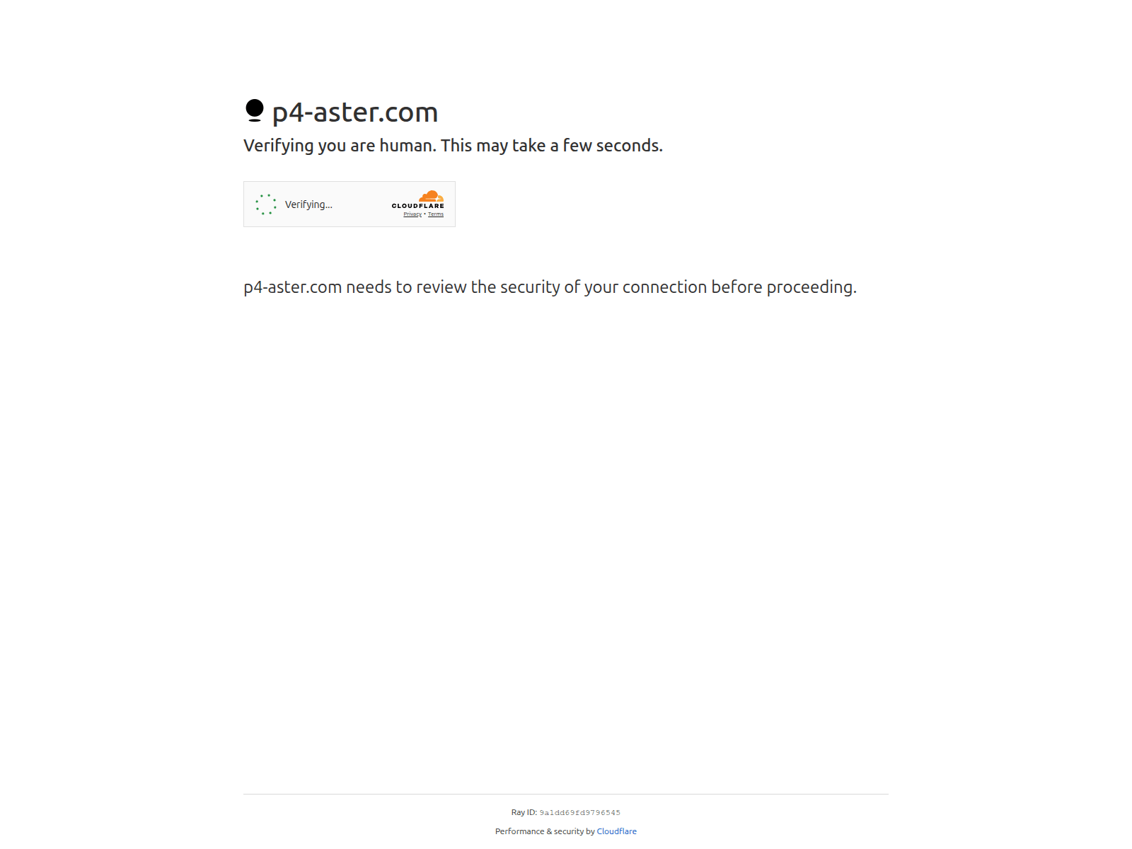 Screenshot of p4-aster.com