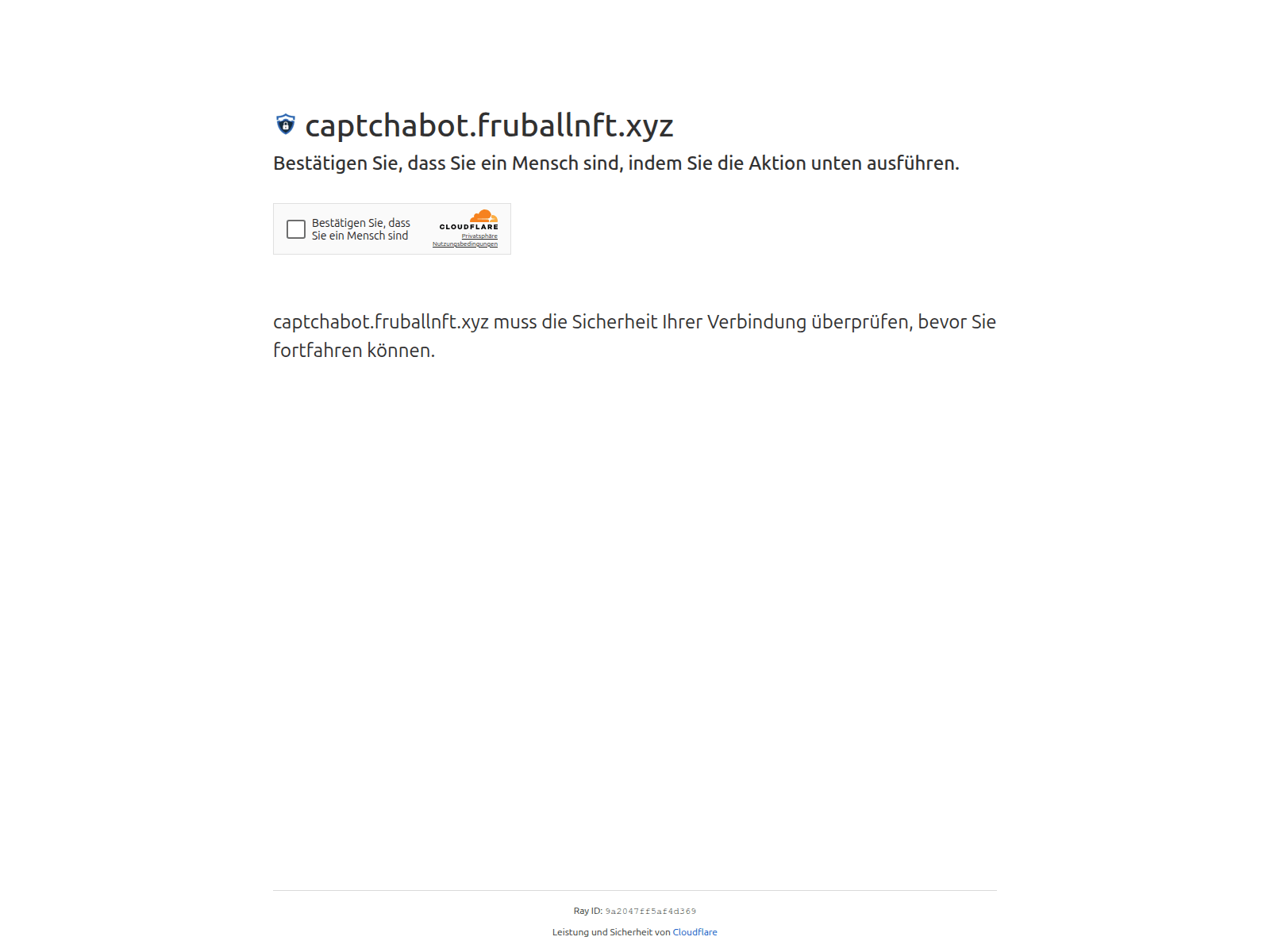 Screenshot of captchabot.fruballnft.xyz