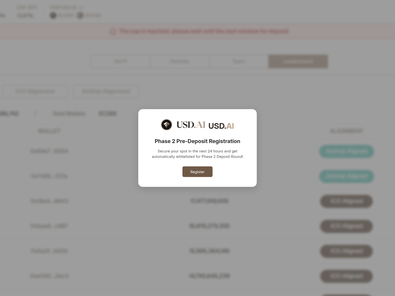 Screenshot of predeposits.pages.dev
