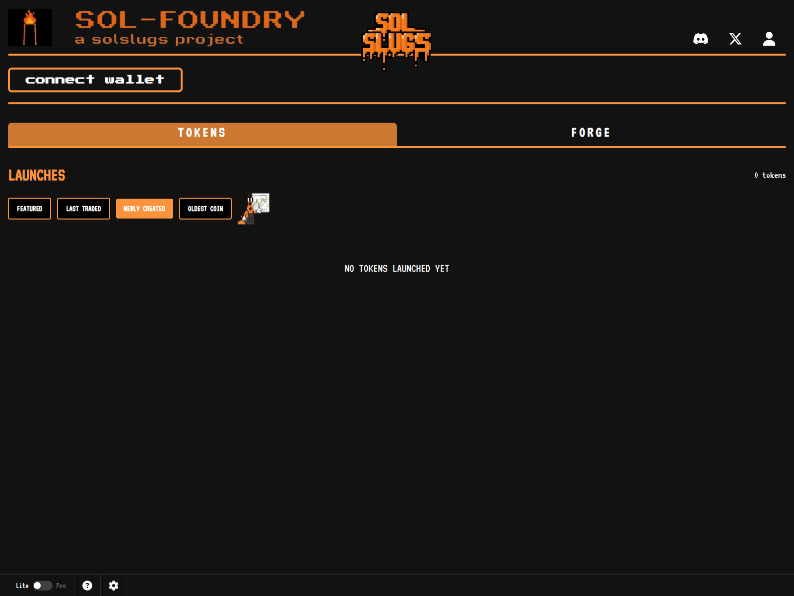 Screenshot of sol-foundry.fun