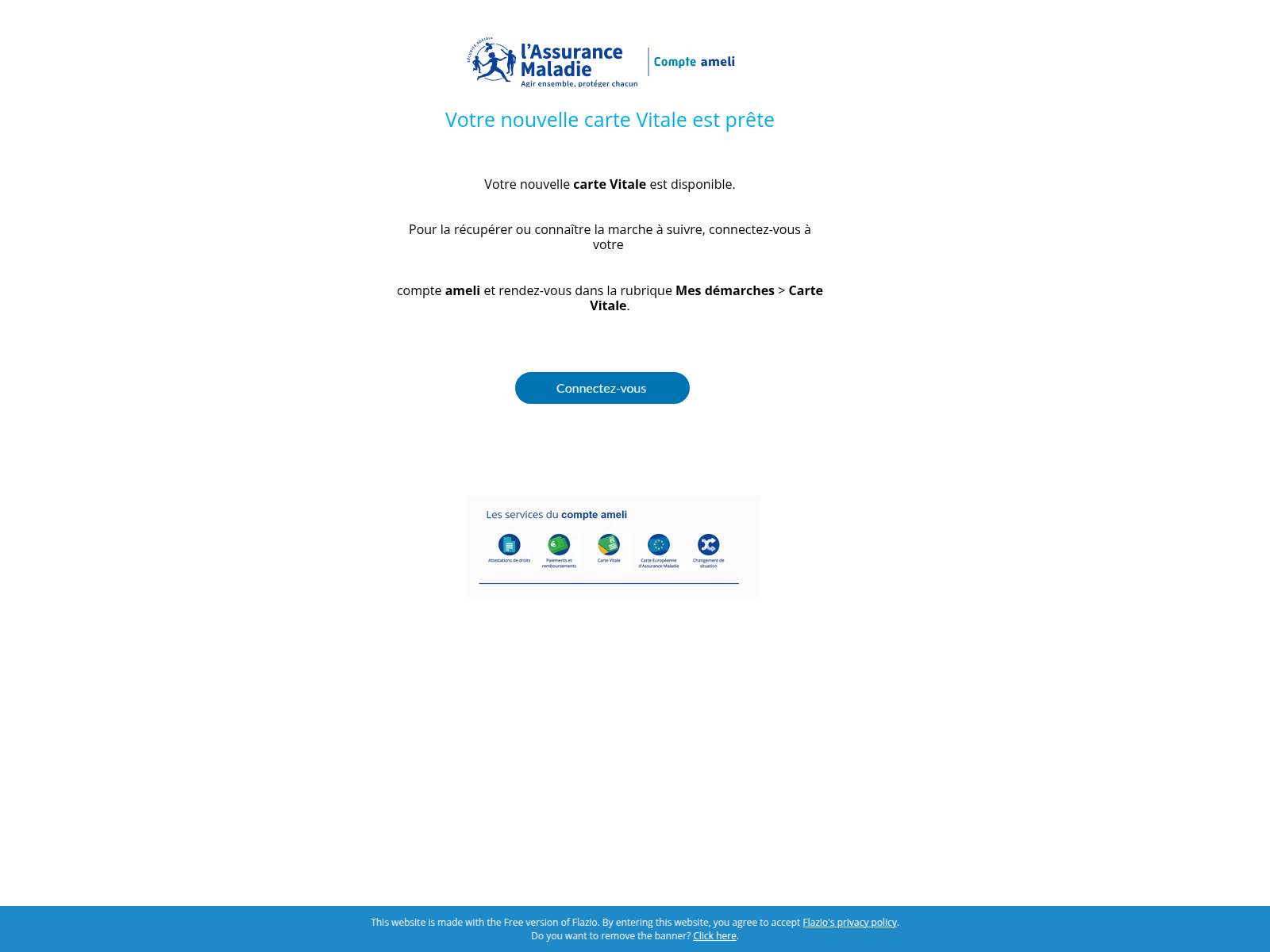 Screenshot of connectassures.flazio.de