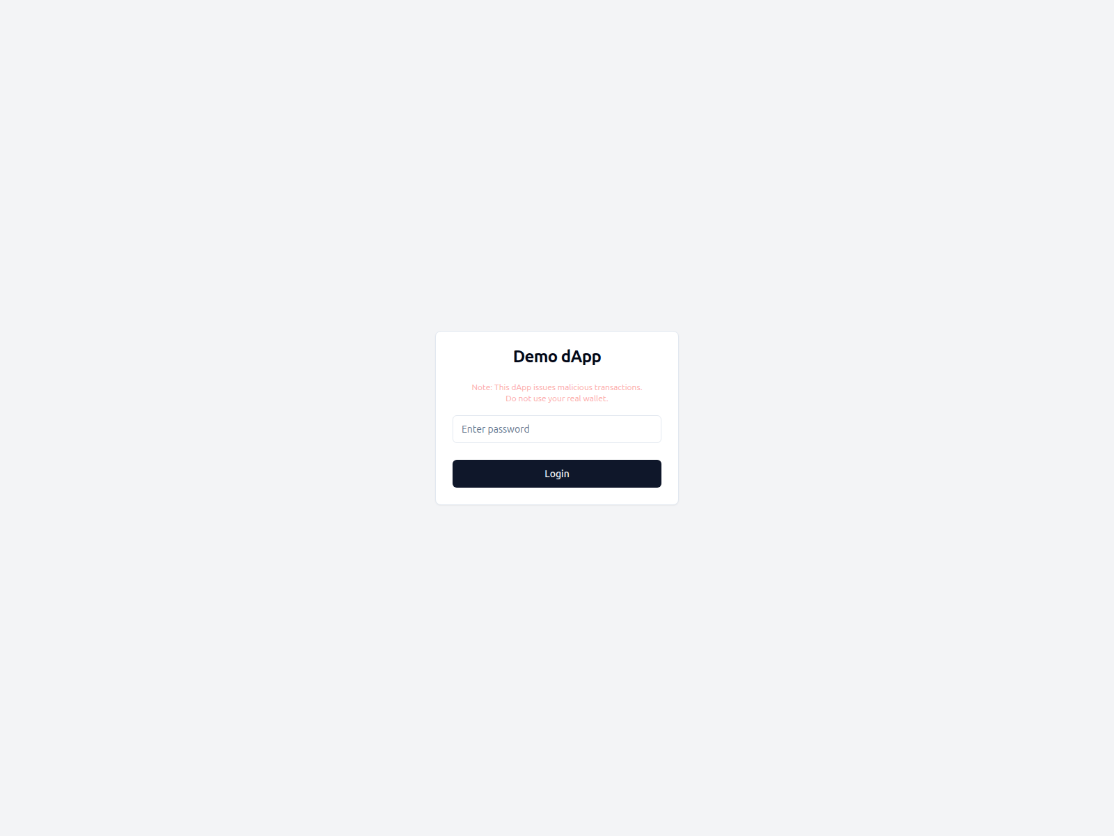 Screenshot of soneium-malicious-dapp-demo.pages.dev