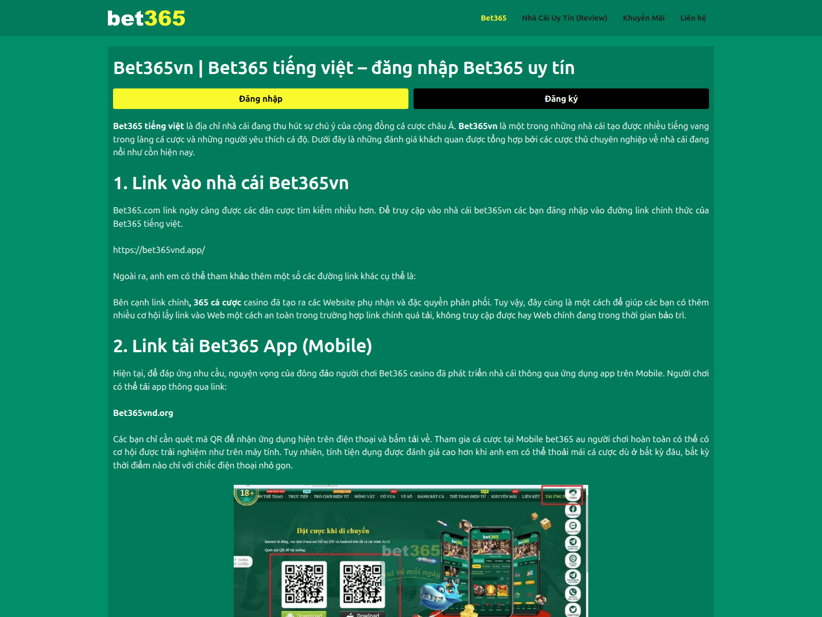 Screenshot of bet365vnd.org