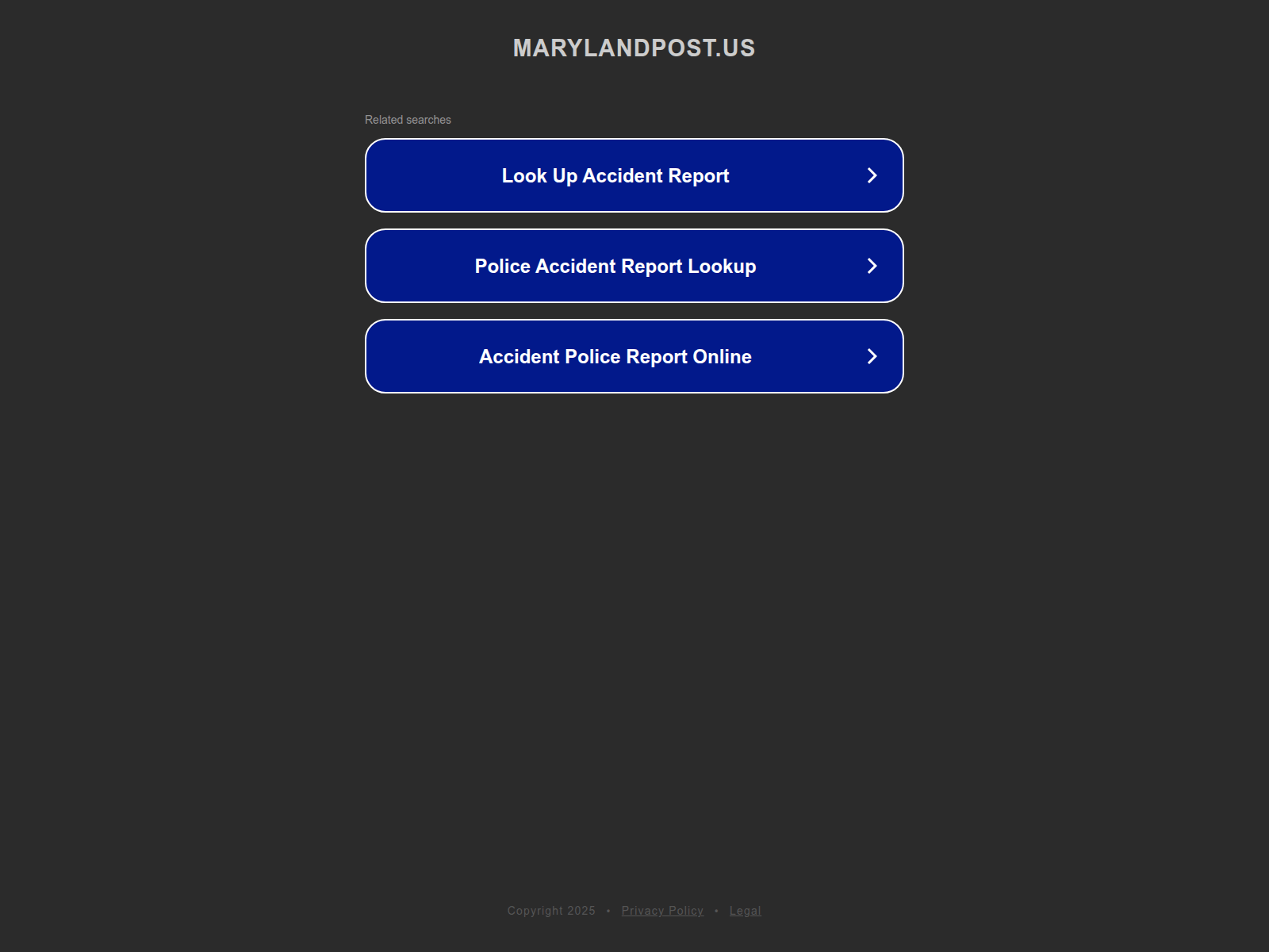 Screenshot of marylandpost.us