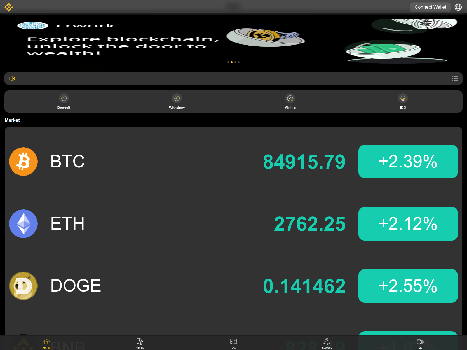 Screenshot of binance-ido.com