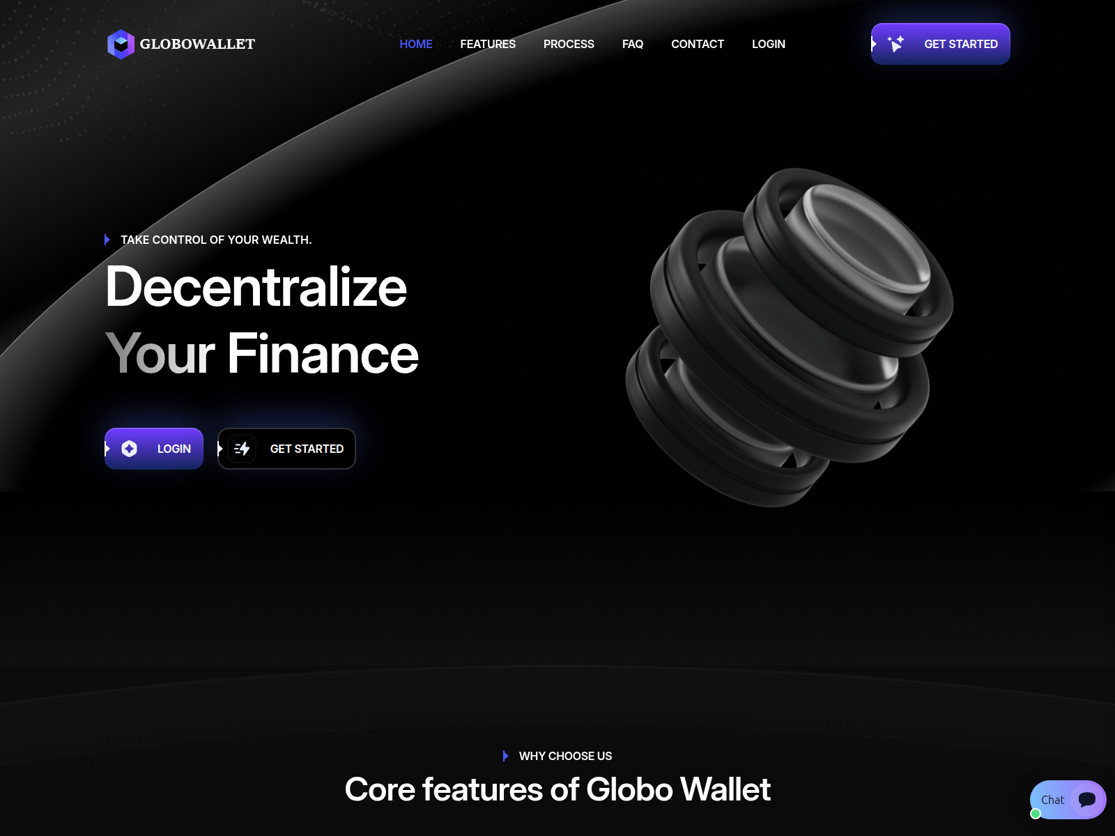 Screenshot of globowallet.com