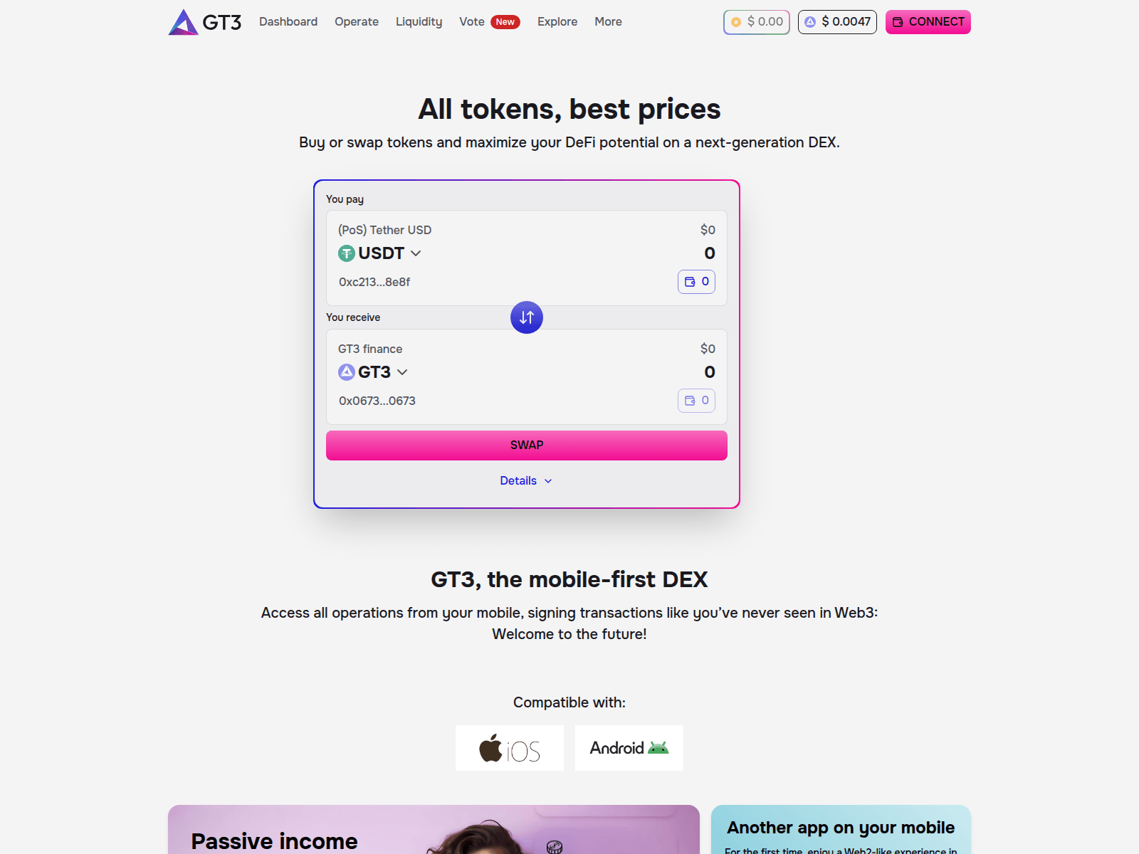 Screenshot of gt3finance.com