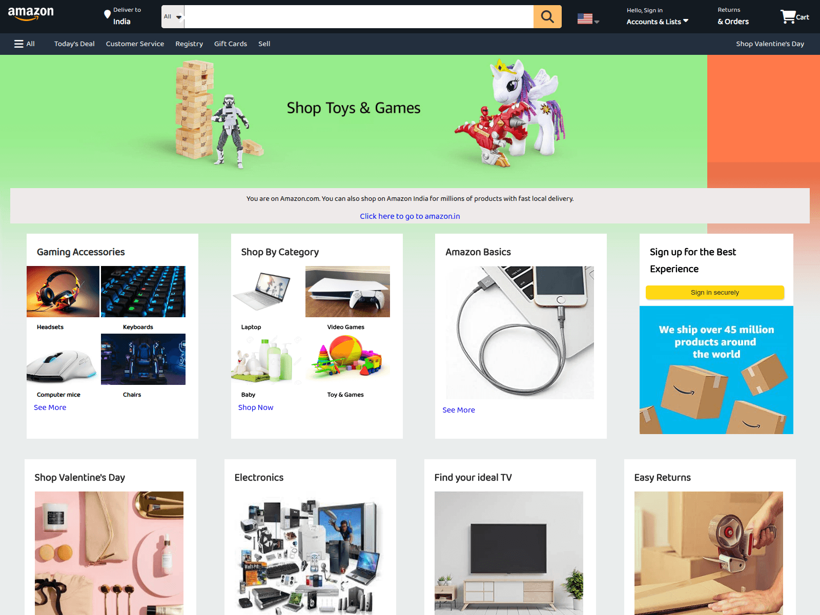 Screenshot of amazon-clone-95e6.vercel.app