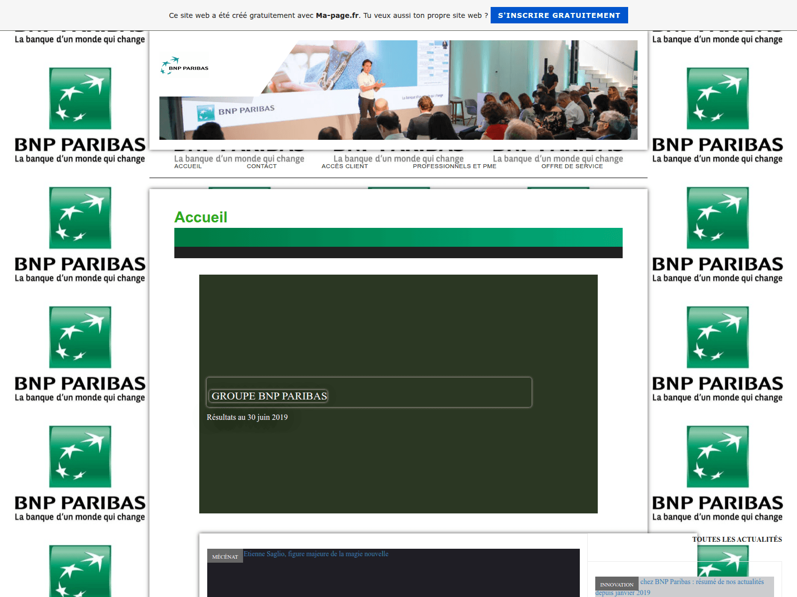 Screenshot of bnp-paribas-france.fr.gd