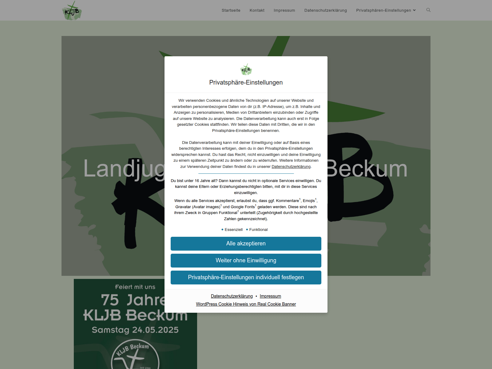 Screenshot of landjugend-beckum.de