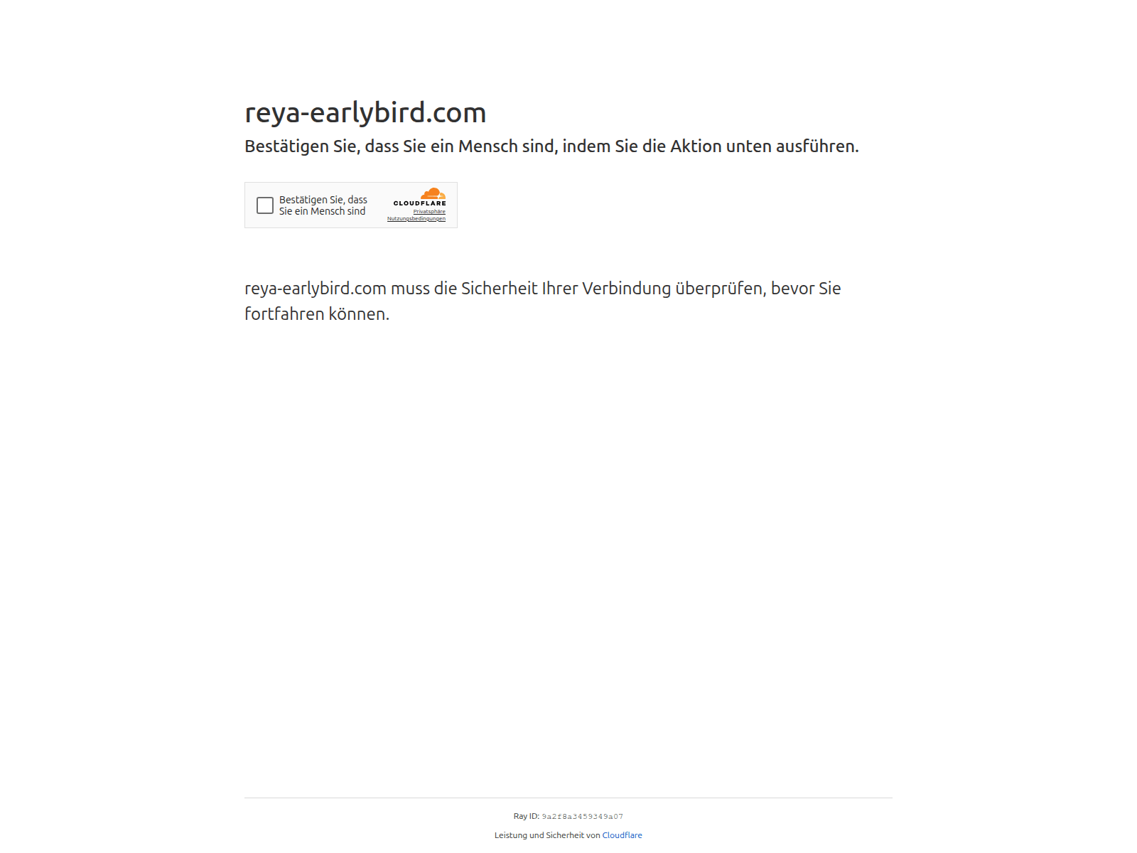 Screenshot of reya-earlybird.com