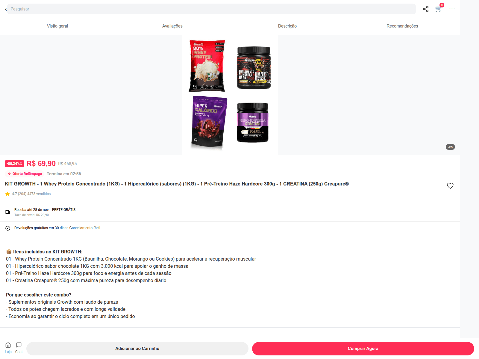 Screenshot of grsuplementosonline.shop