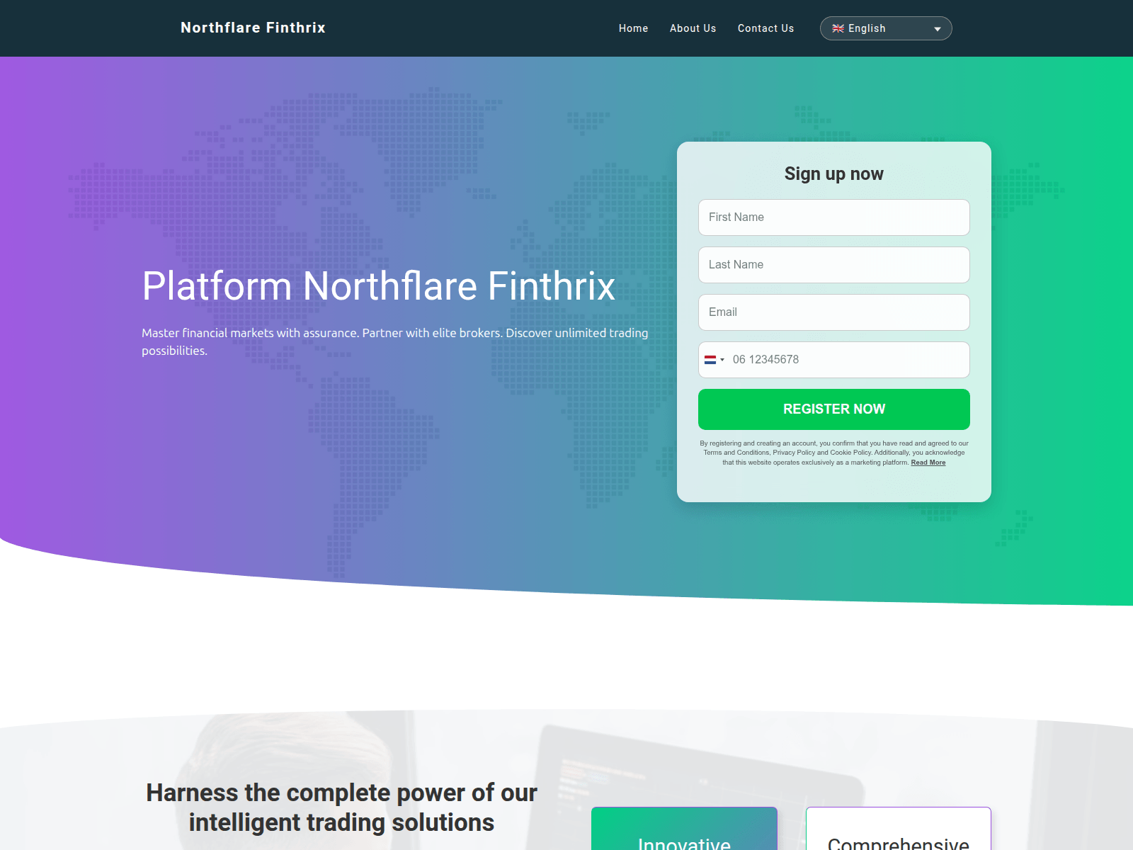 Screenshot of northflarefinthrix.com