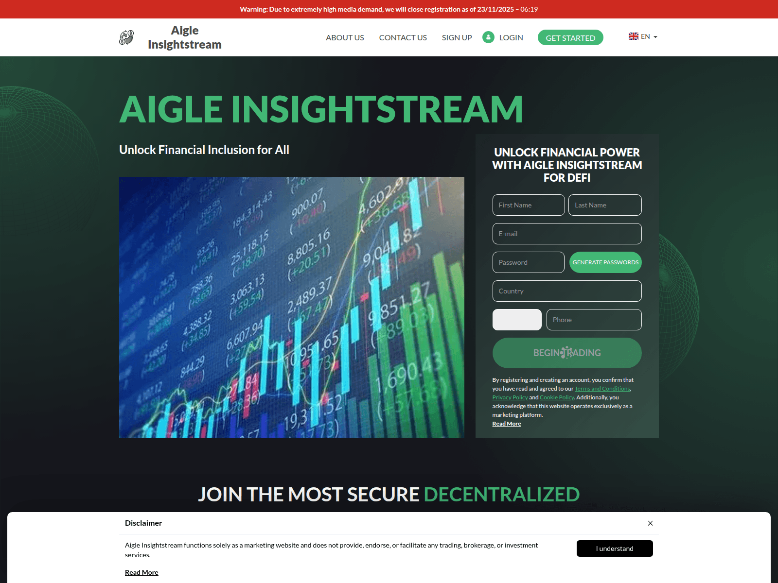 Screenshot of aigle-insightstreamsoft.com