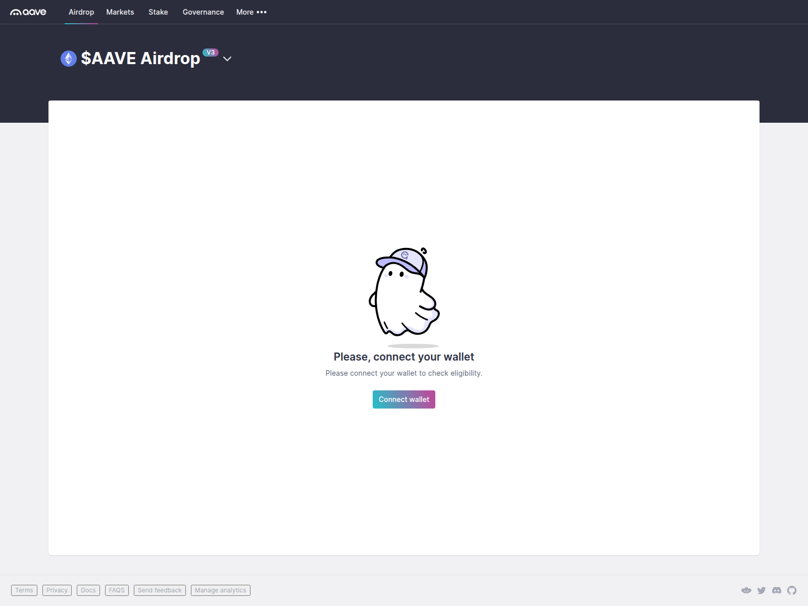 Screenshot of aave.com-v3-airdrop.live