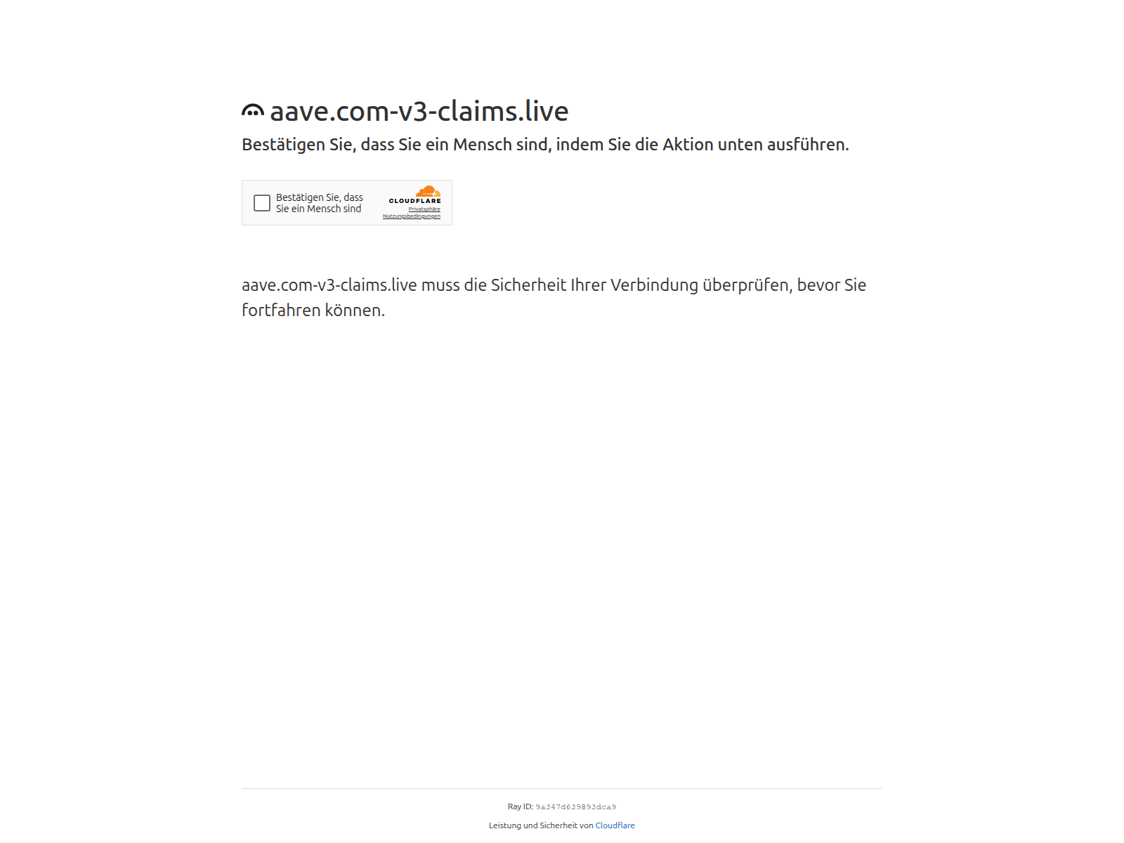 Screenshot of aave.com-v3-claims.live