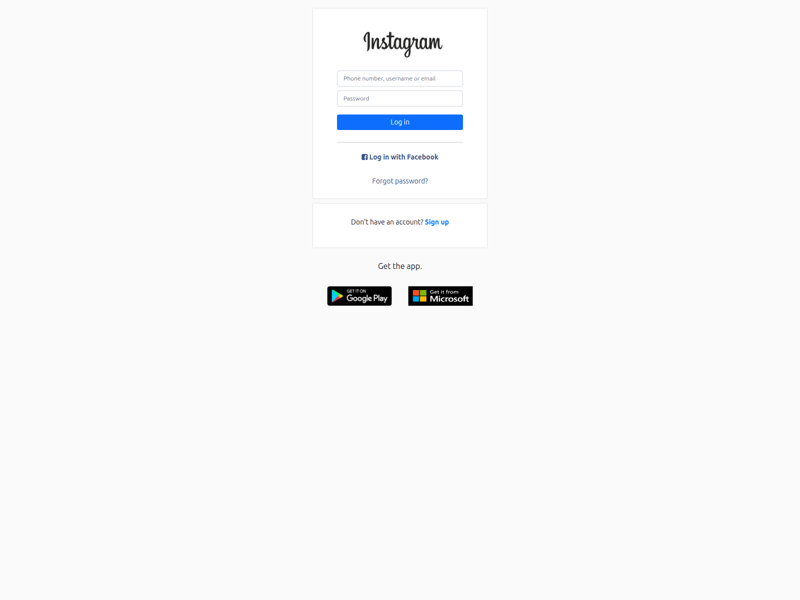 Screenshot of instagramss.rf.gd