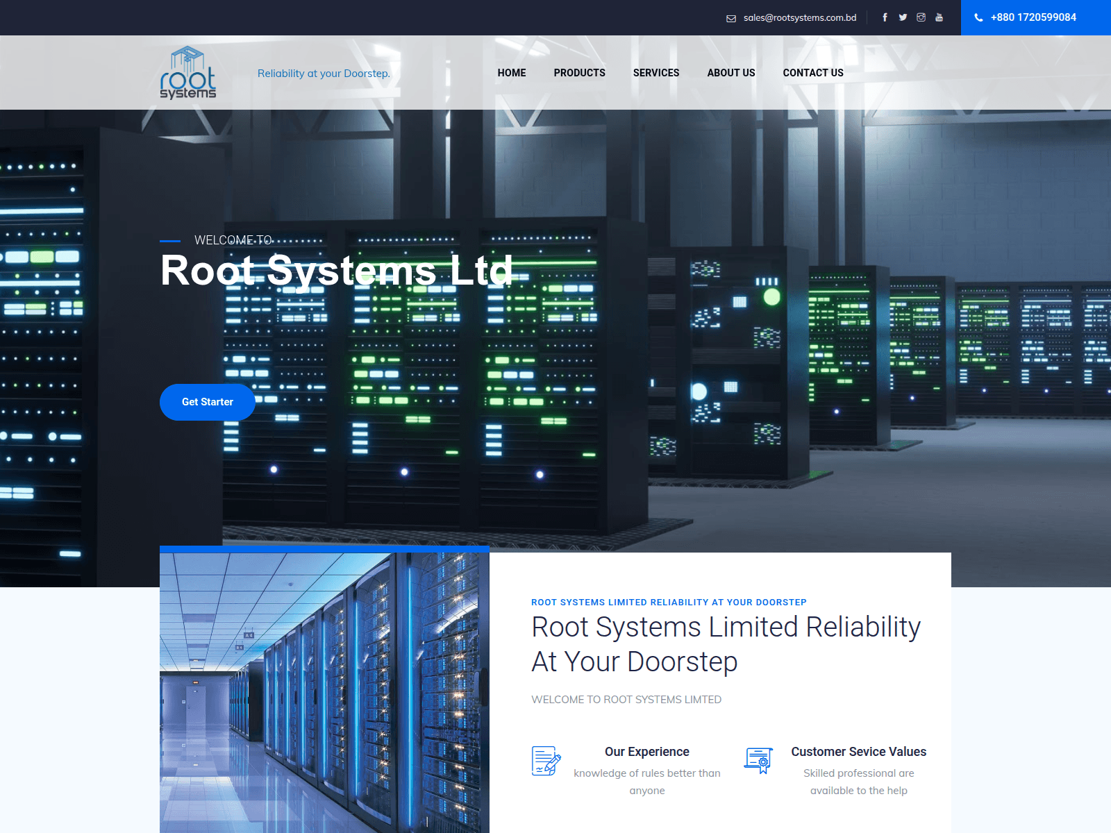 Screenshot of rootsystemsbd.com