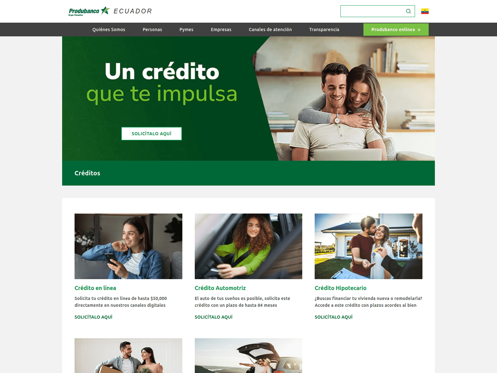 Screenshot of produbancocreditos.netlify.app
