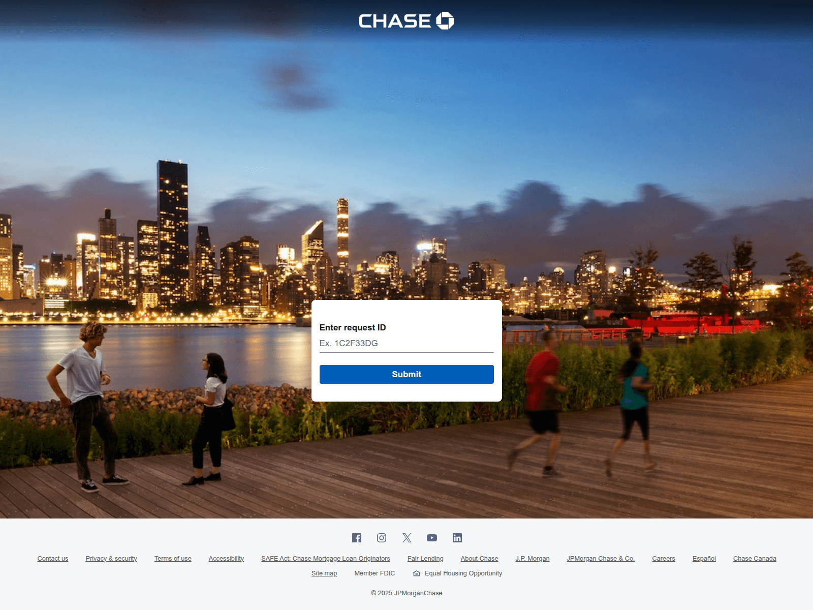 Screenshot of secure.chase.verify-customer.com
