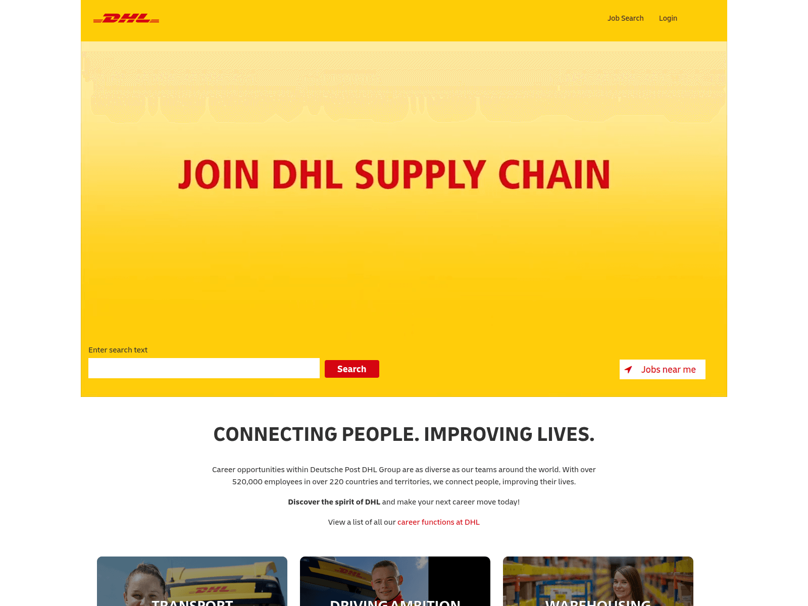 Screenshot of dhlsupplychaintest.earcu.com