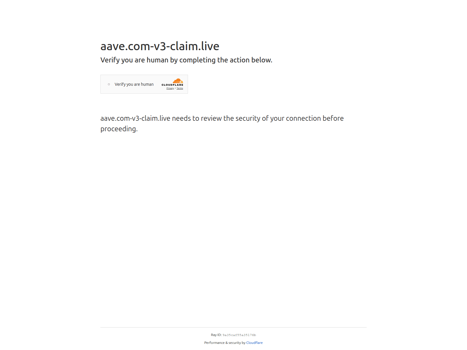 Screenshot of aave.com-v3-claim.live