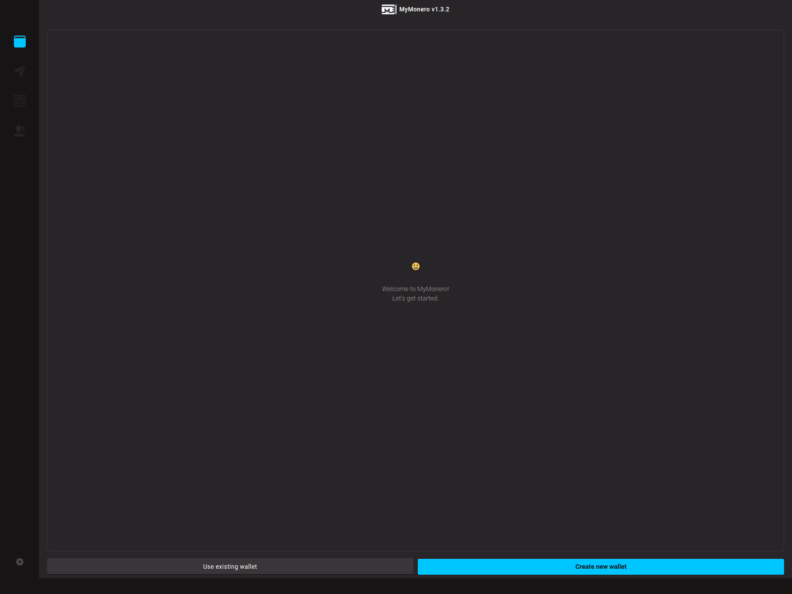 Screenshot of mymonero.io