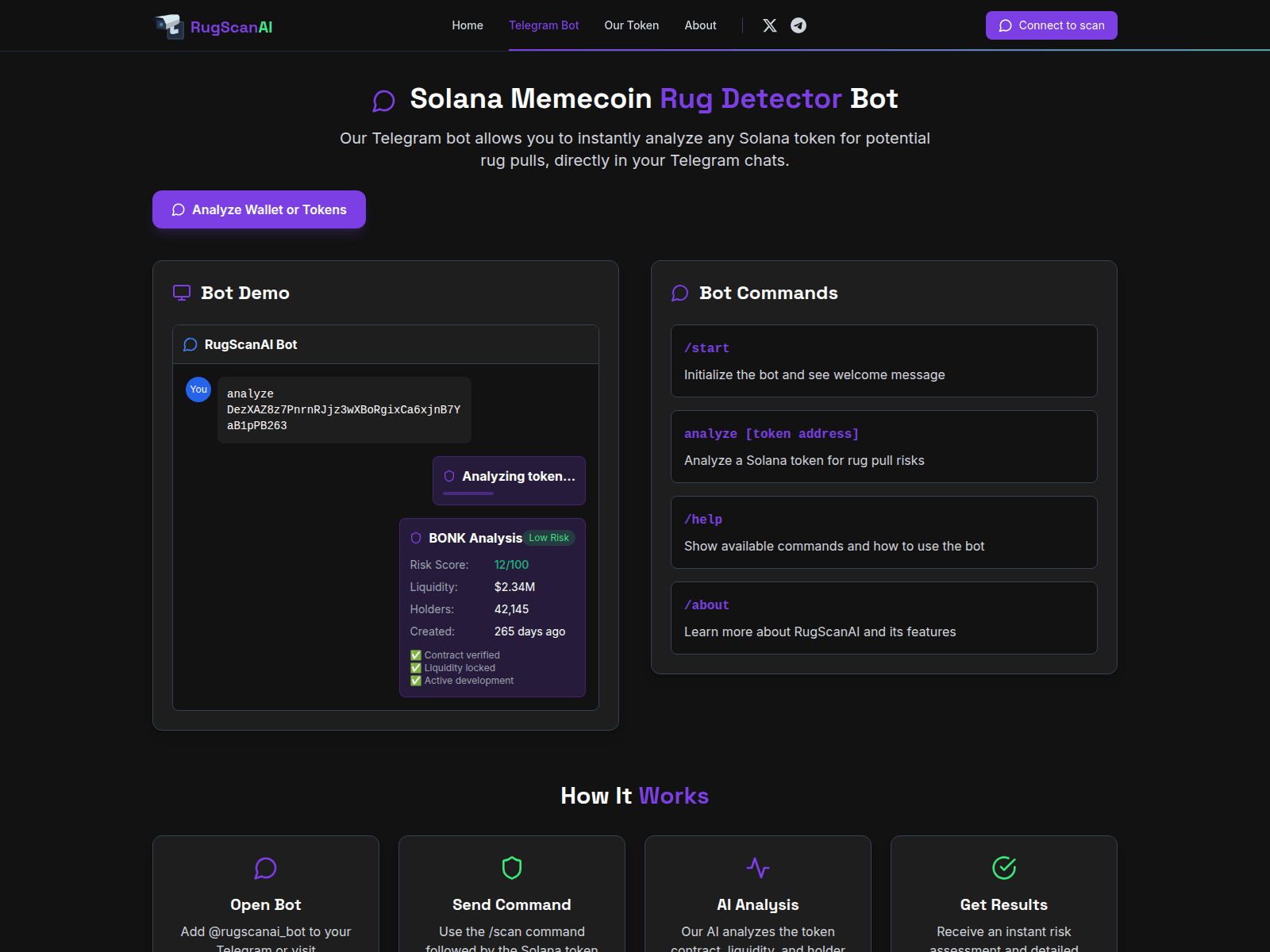 Screenshot of rugscannerai.pages.dev