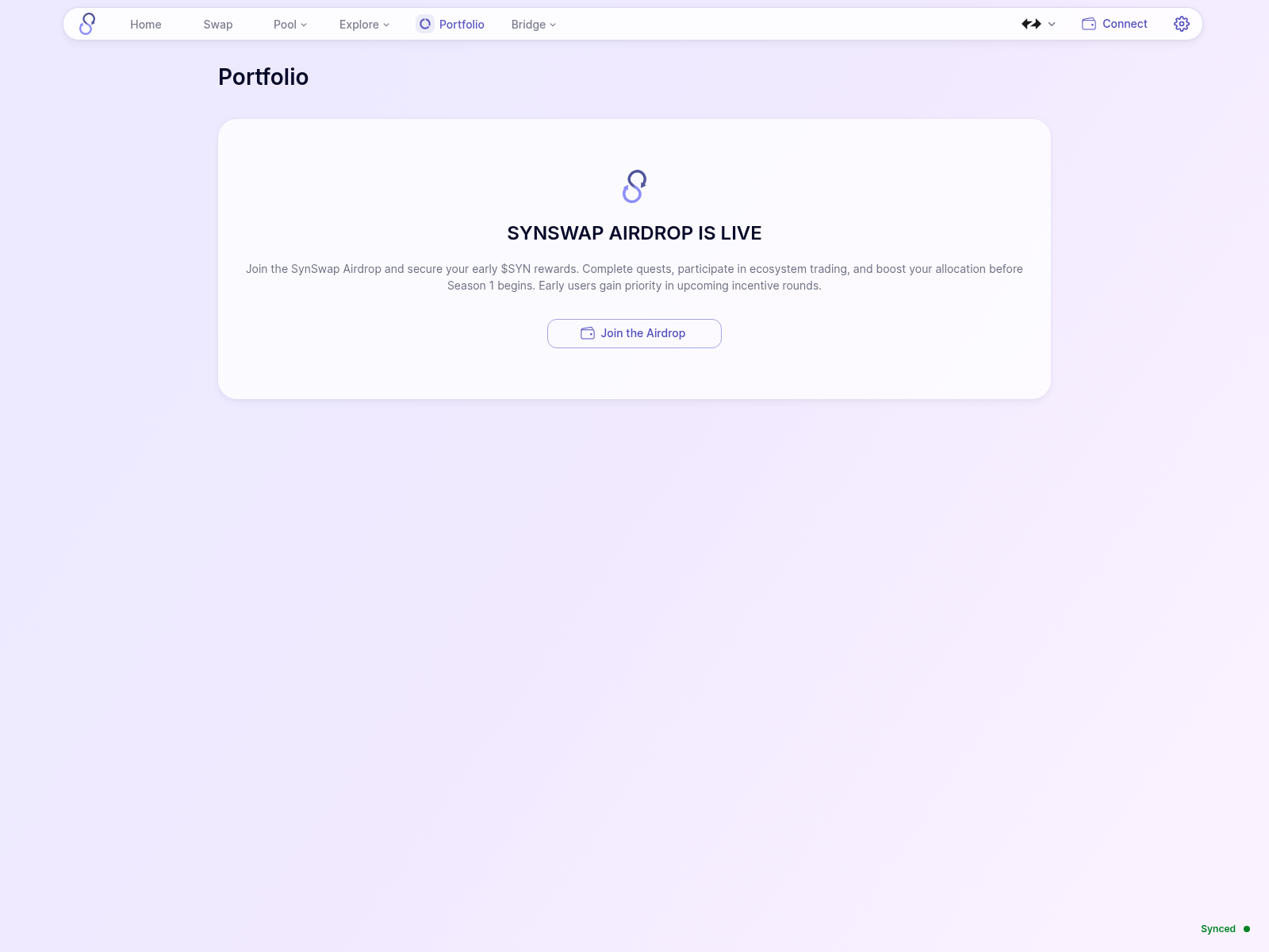 Screenshot of hub-syncswap.cfd