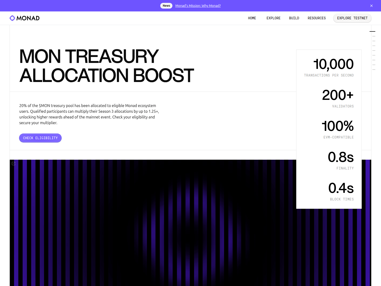 Screenshot of monad-event.com