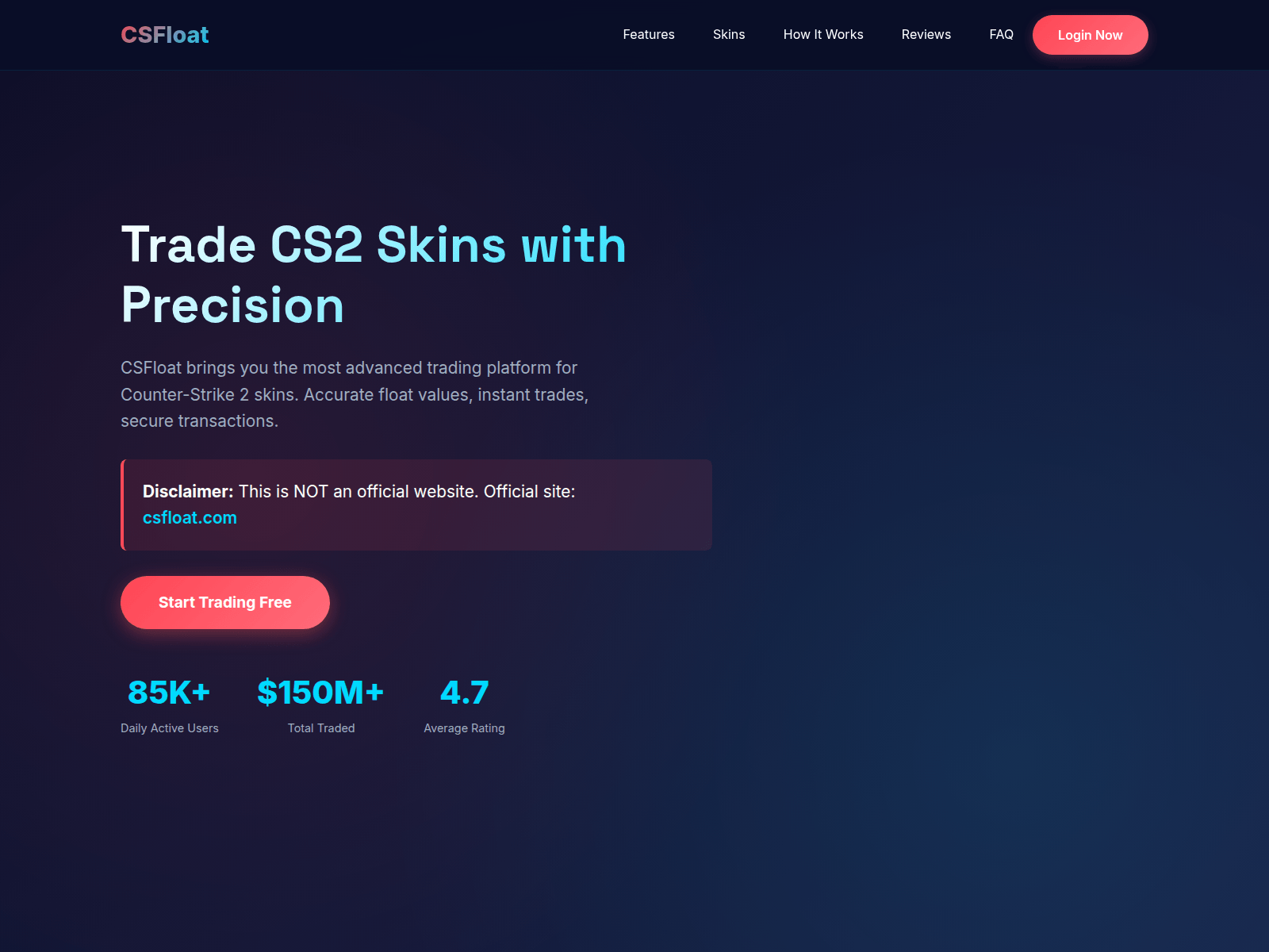 Screenshot of csfloat.to