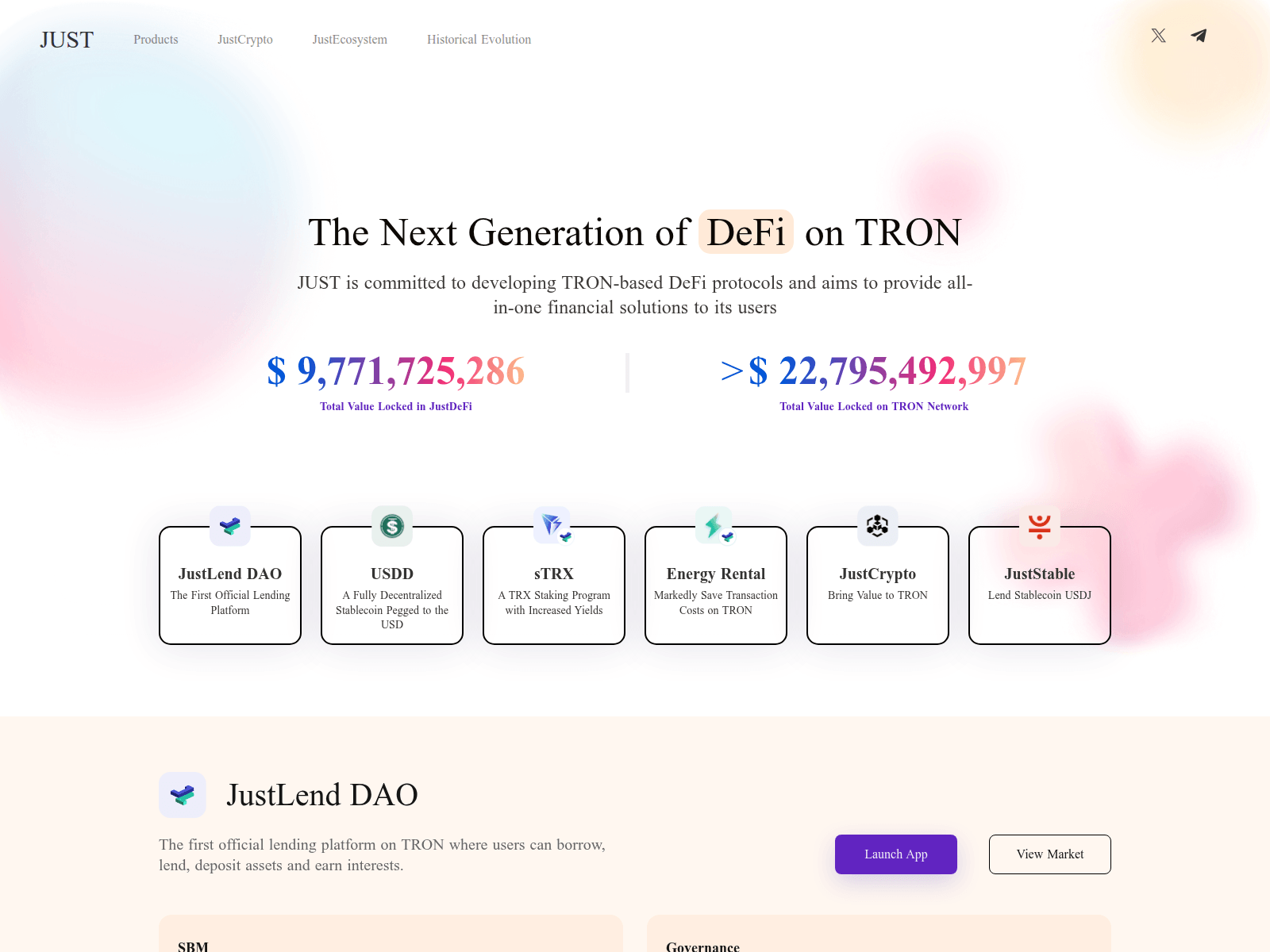 Screenshot of justnetwork.io