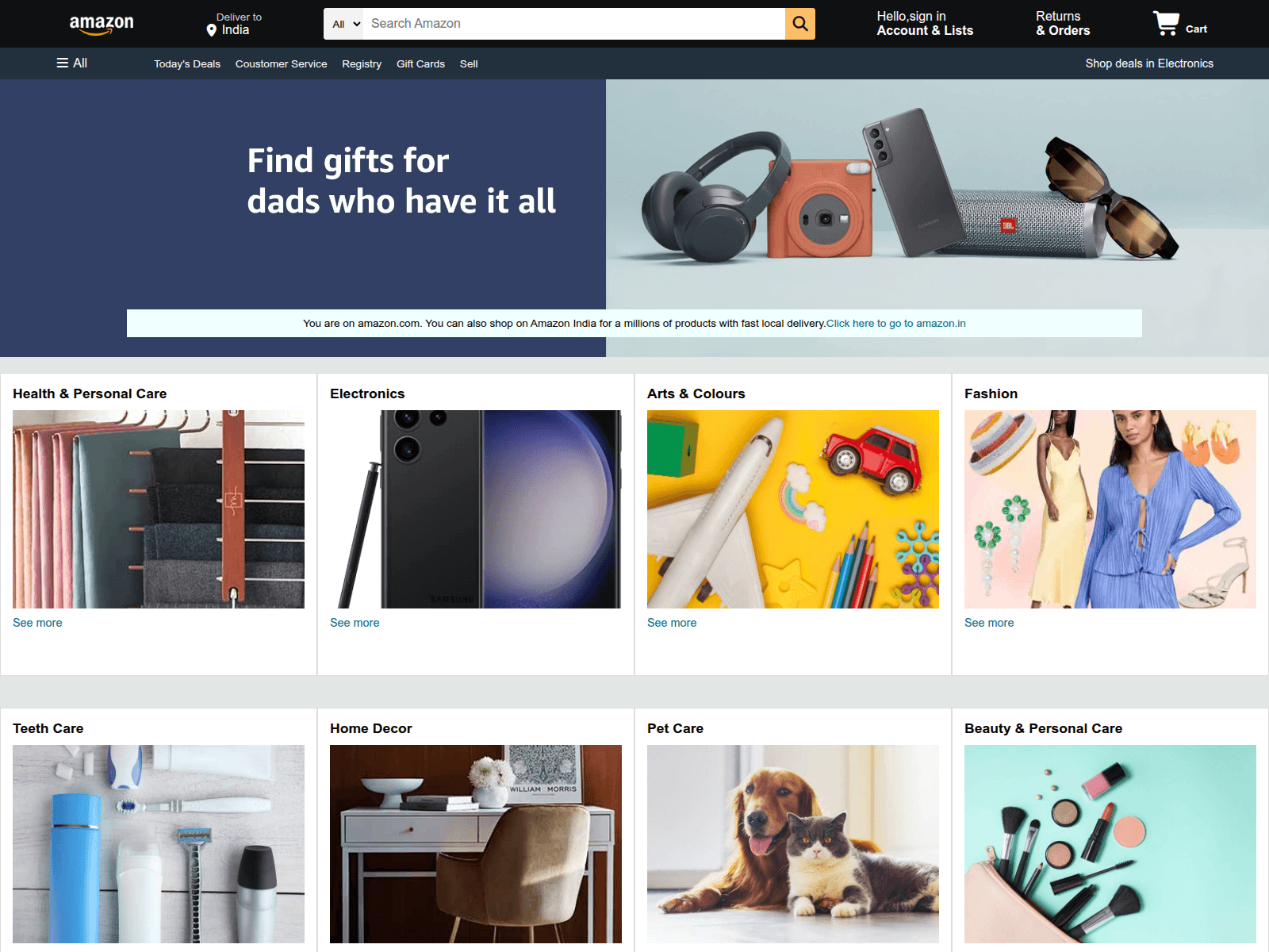 Screenshot of amazon-clone-tan-xi.vercel.app