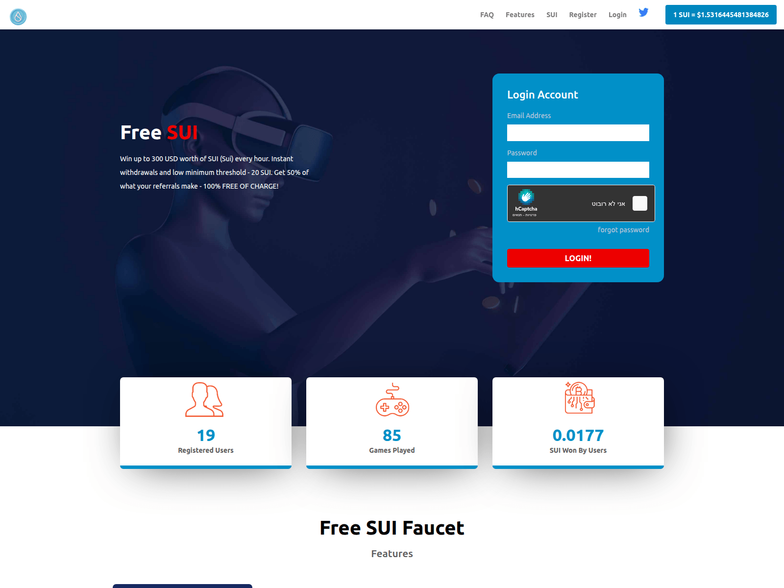 Screenshot of getfreesui.com