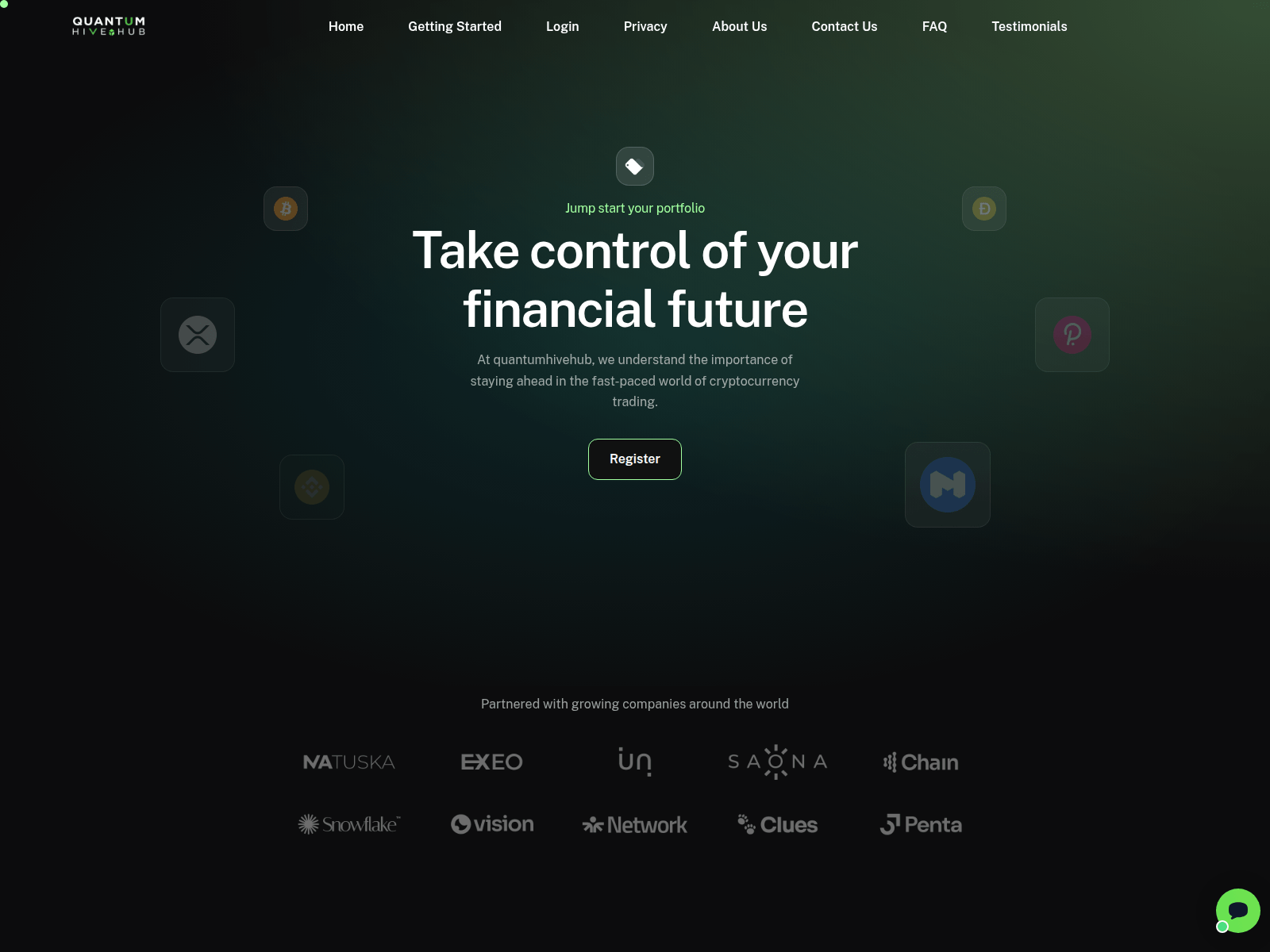 Screenshot of quantumhivehub.com