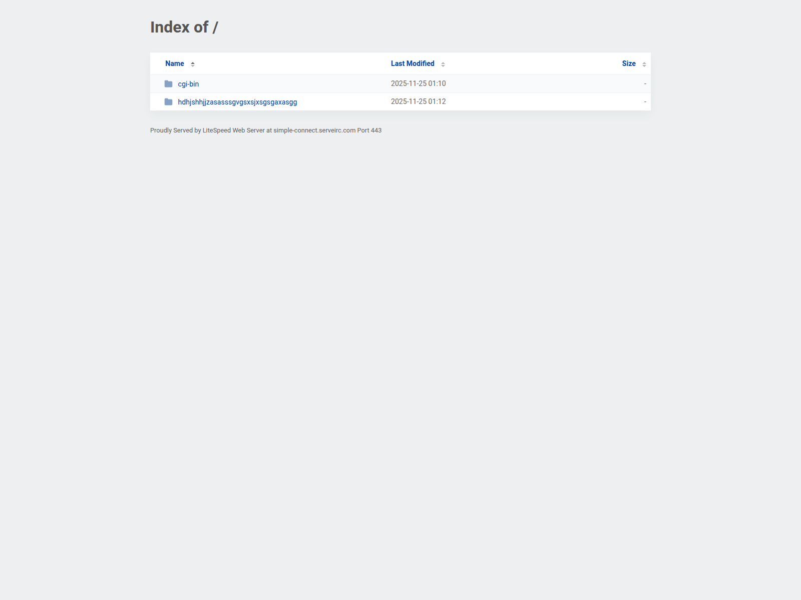 Screenshot of simple-connect.serveirc.com