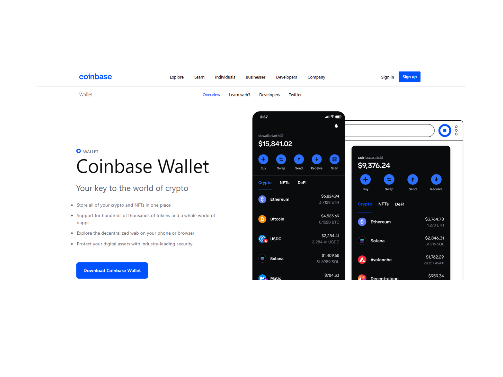 Screenshot of coinbaseawallet.my.canva.site