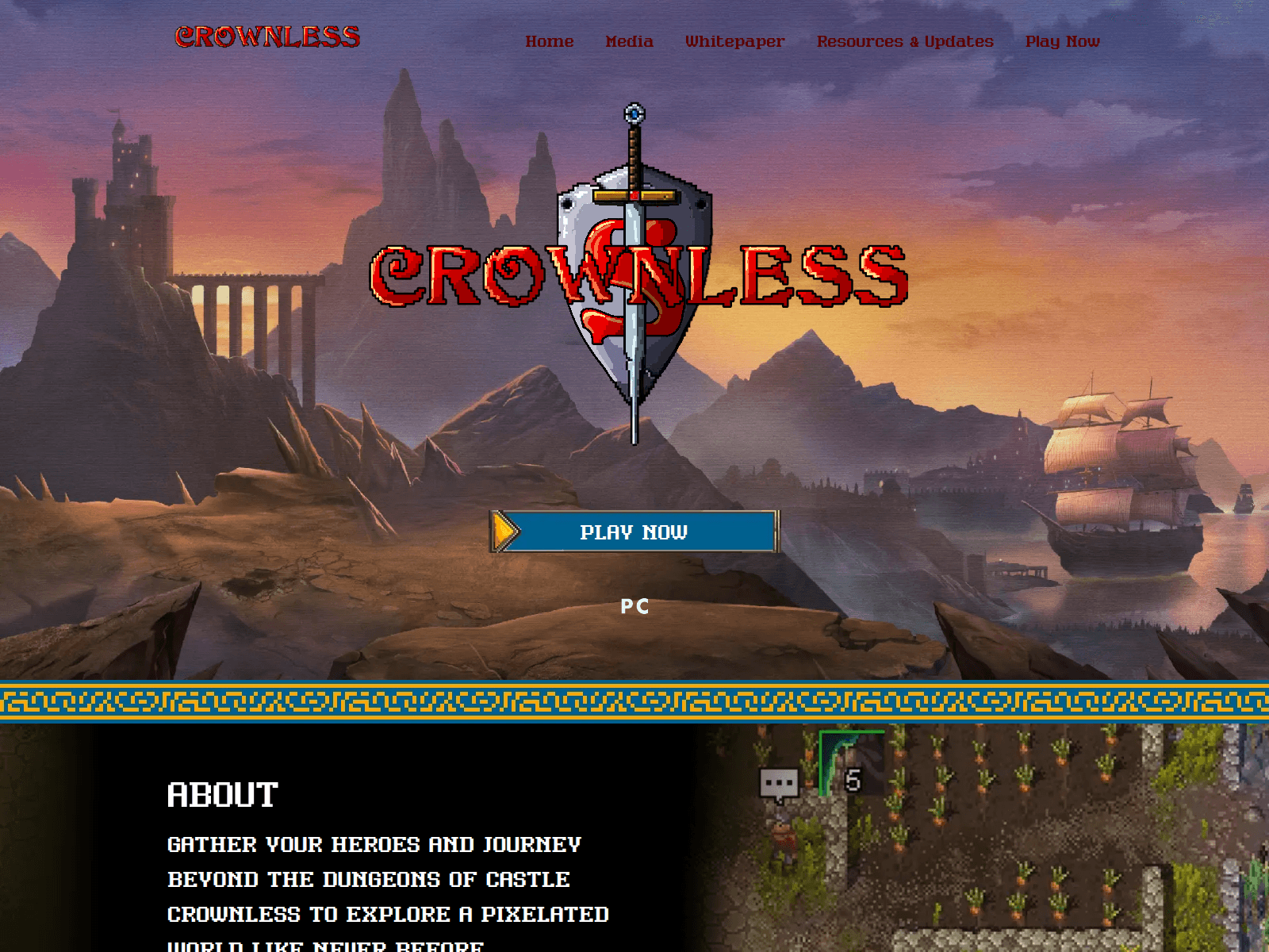 Screenshot of crownless-game.app